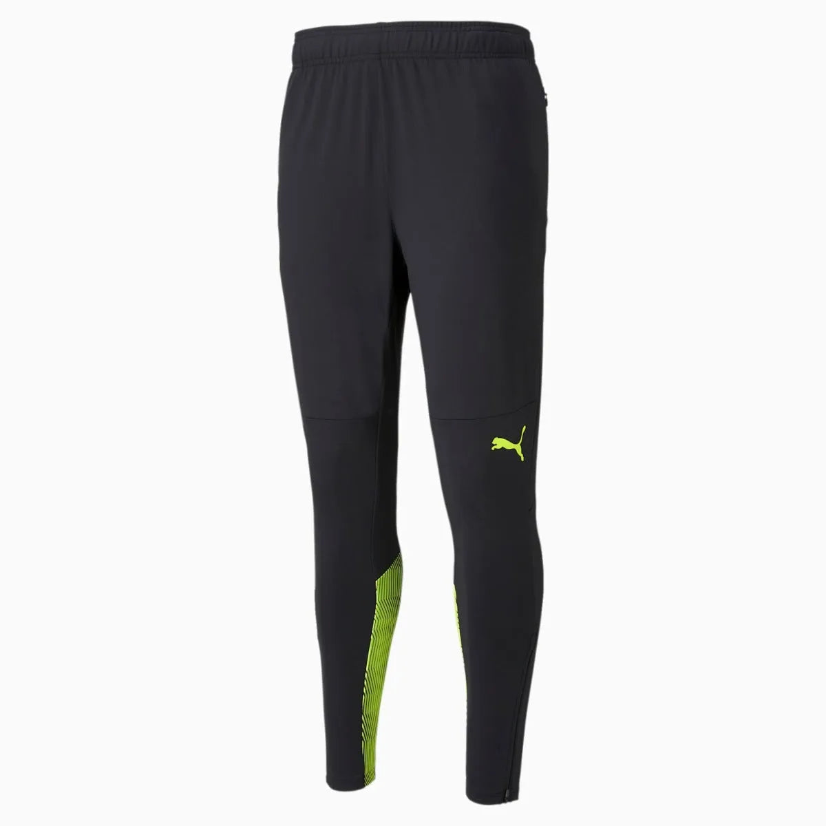 Puma Borussia Dortmund 2021-22 Pants - Black-Neon Yellow (Front)