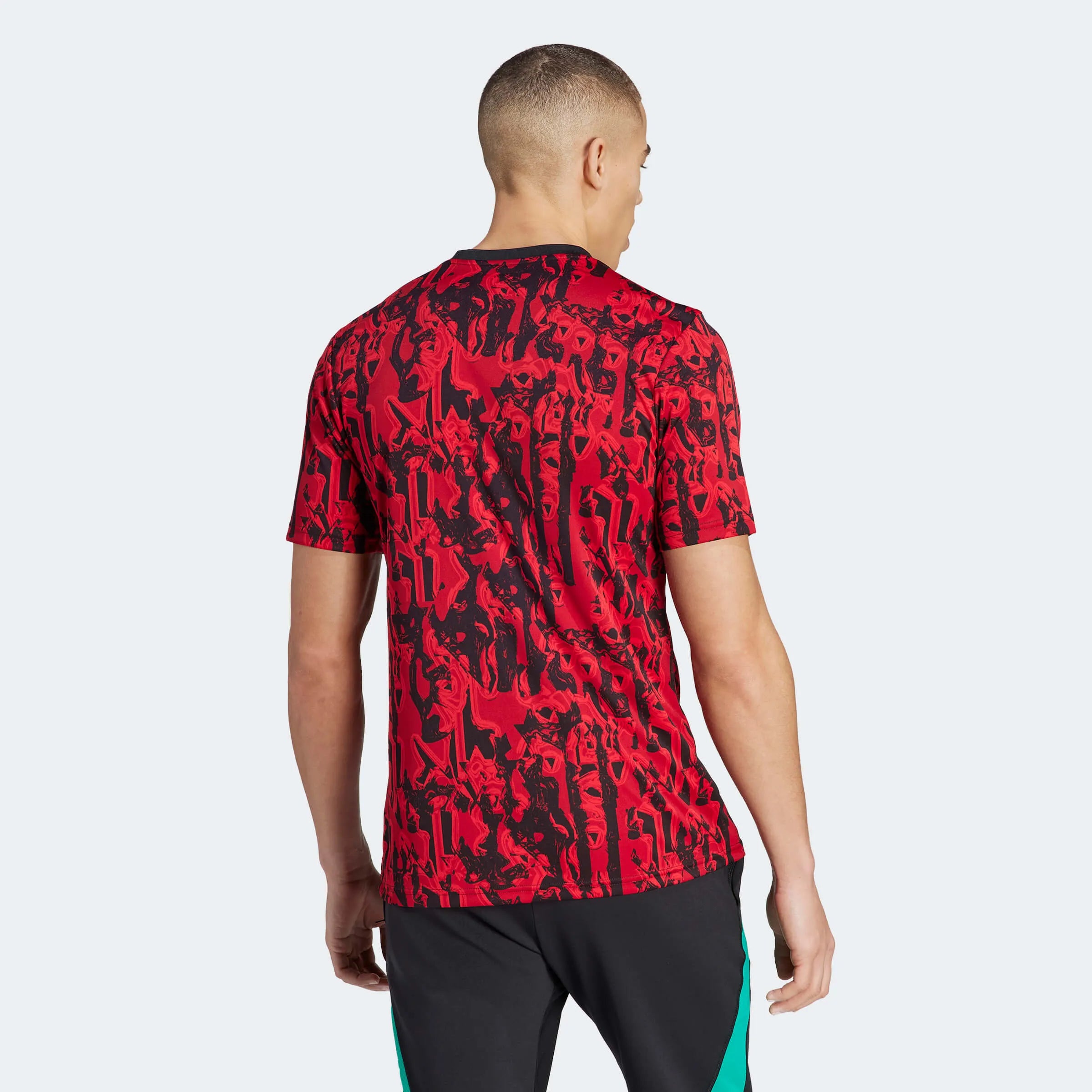 adidas 2023-24 Manchester United Men's Pre-Match Jersey (Model - Back)