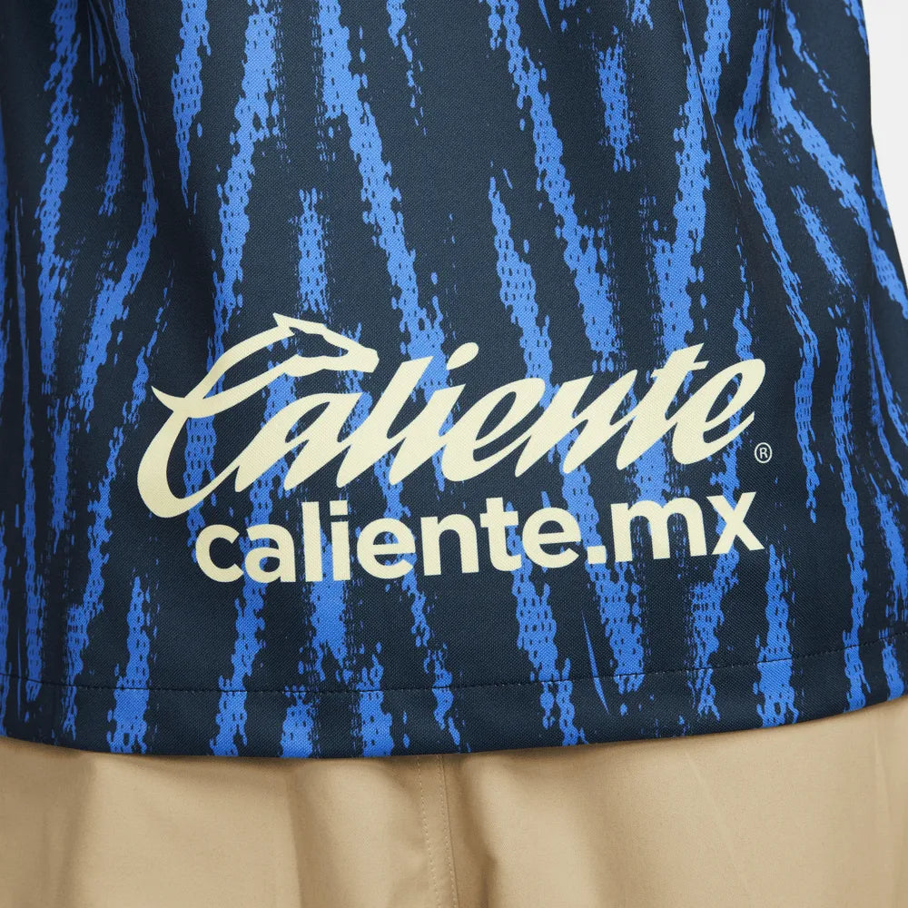 Nike 2022-23 Club America Away Jersey - Armory Navy-Lemon (Detail 3)