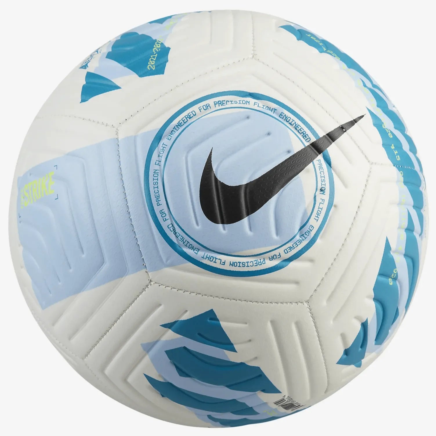 Nike FA21 Strike Ball - White-Light Marine-Blackened Blue (Front)