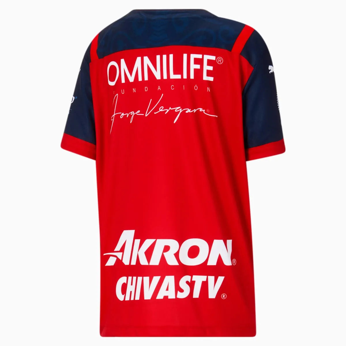 Puma 2022 Chivas Youth Third Jersey - Red (Back)