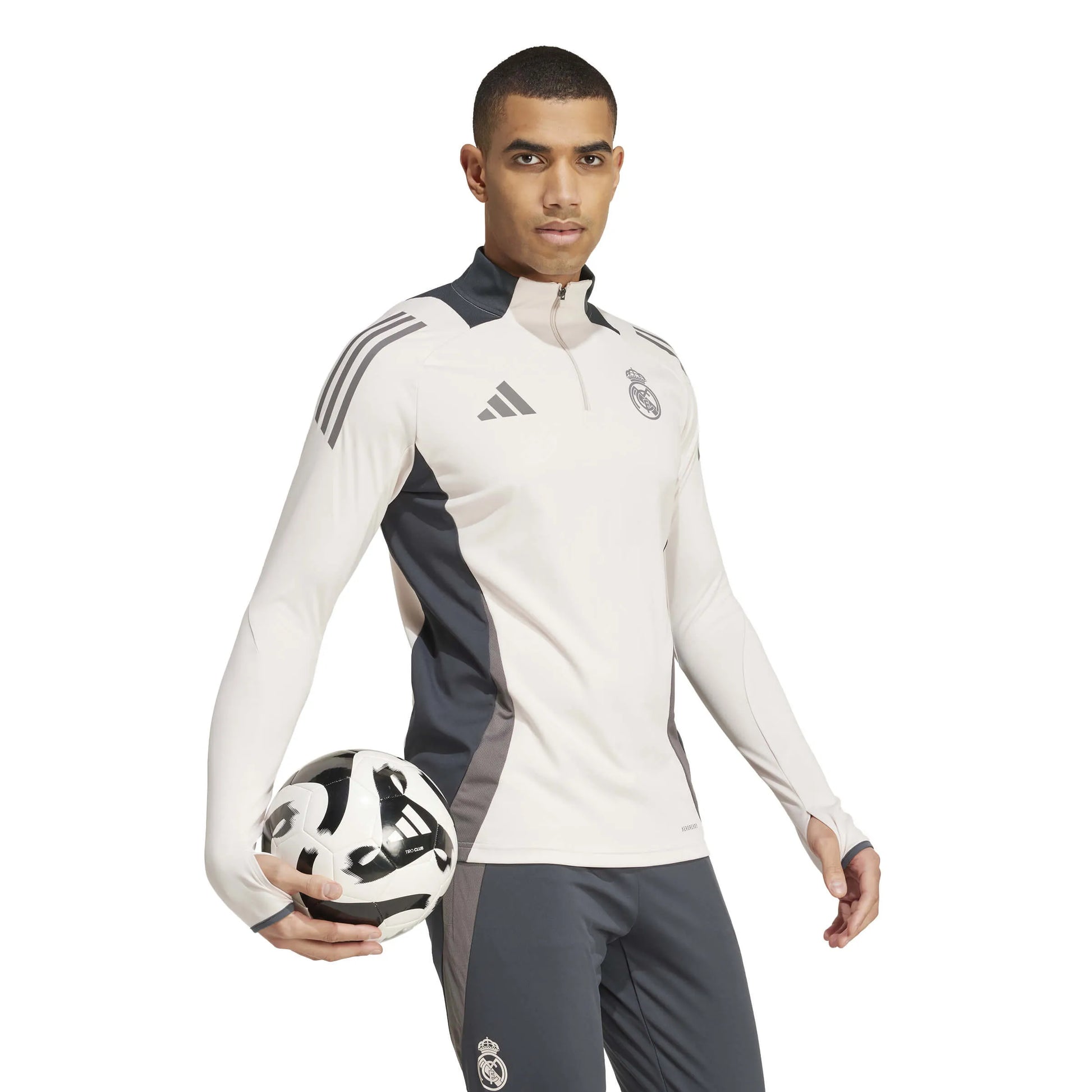 adidas 2024-25 Real Madrid Men's EU Training Top (Model - Side)