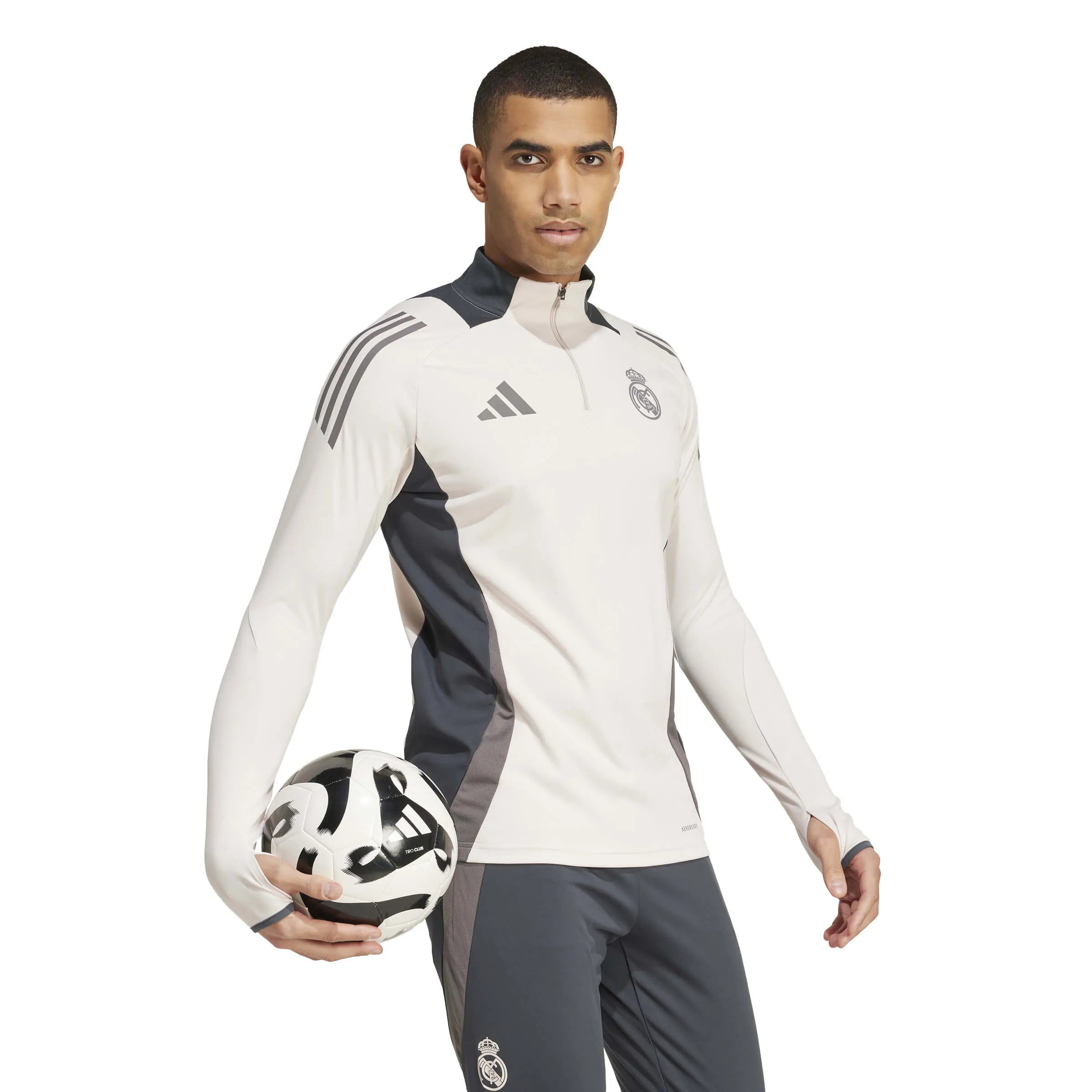 adidas 2024-25 Real Madrid Men's EU Training Top (Model - Side)