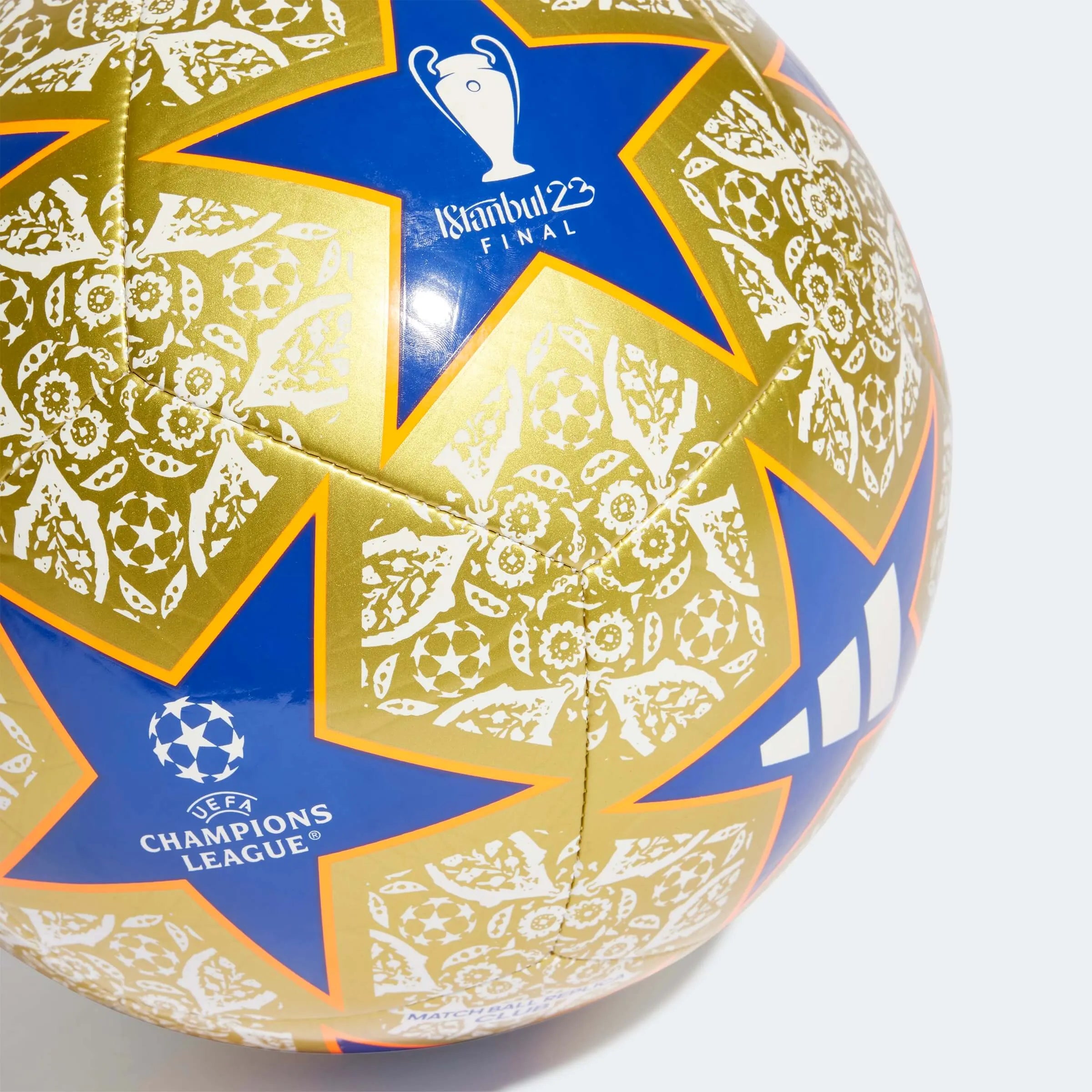 adidas 23 UCL Istanbul Club Ball - Gold-White-Blue (Detail 2)