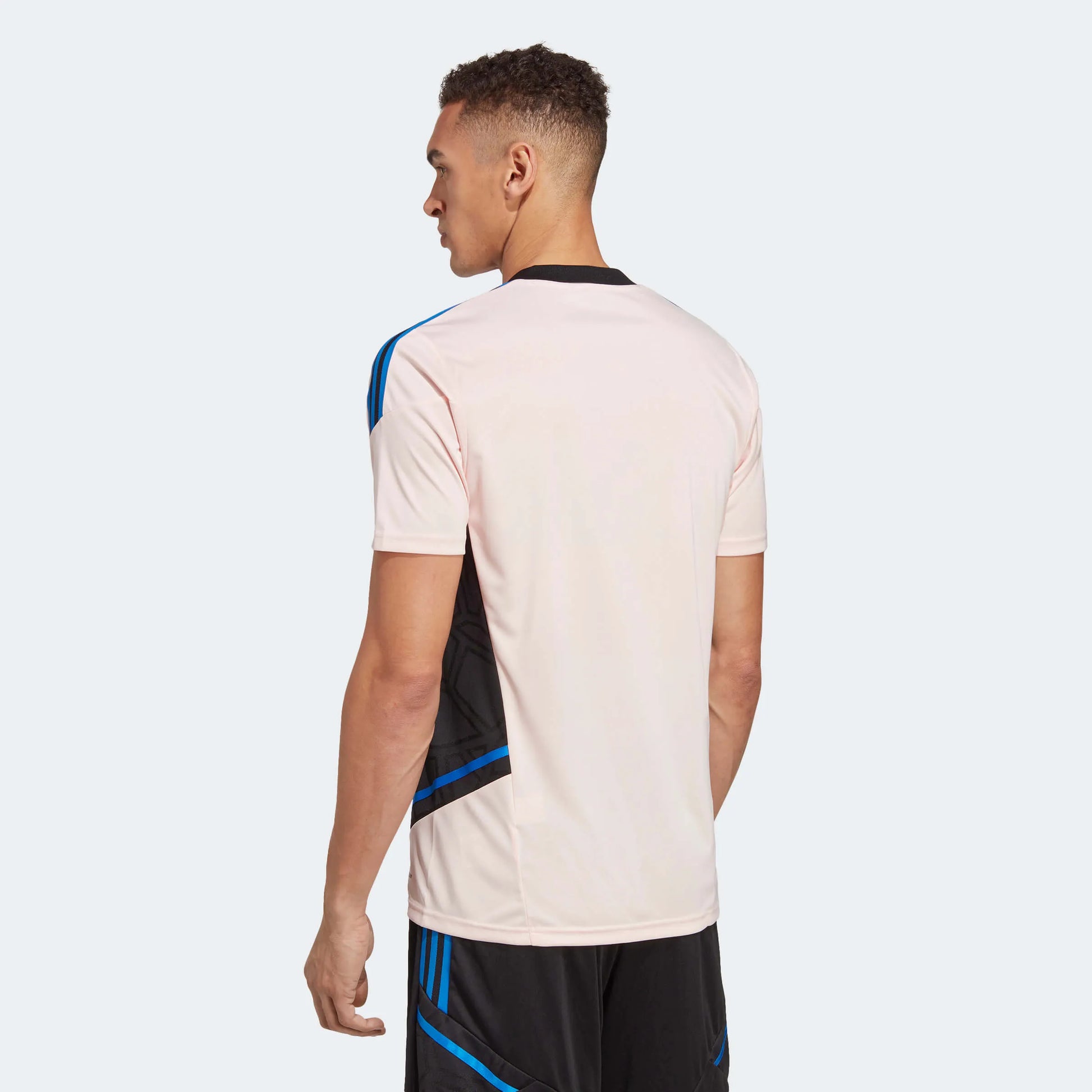 adidas 2023 Manchester United Training Jersey - Icey Pink (Model - Back)