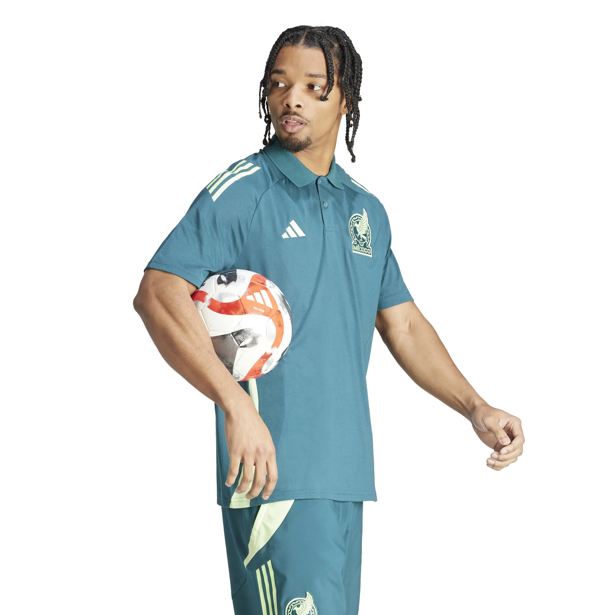 adidas 2024-25 Mexico Men's Polo Shirt (Model - Side)