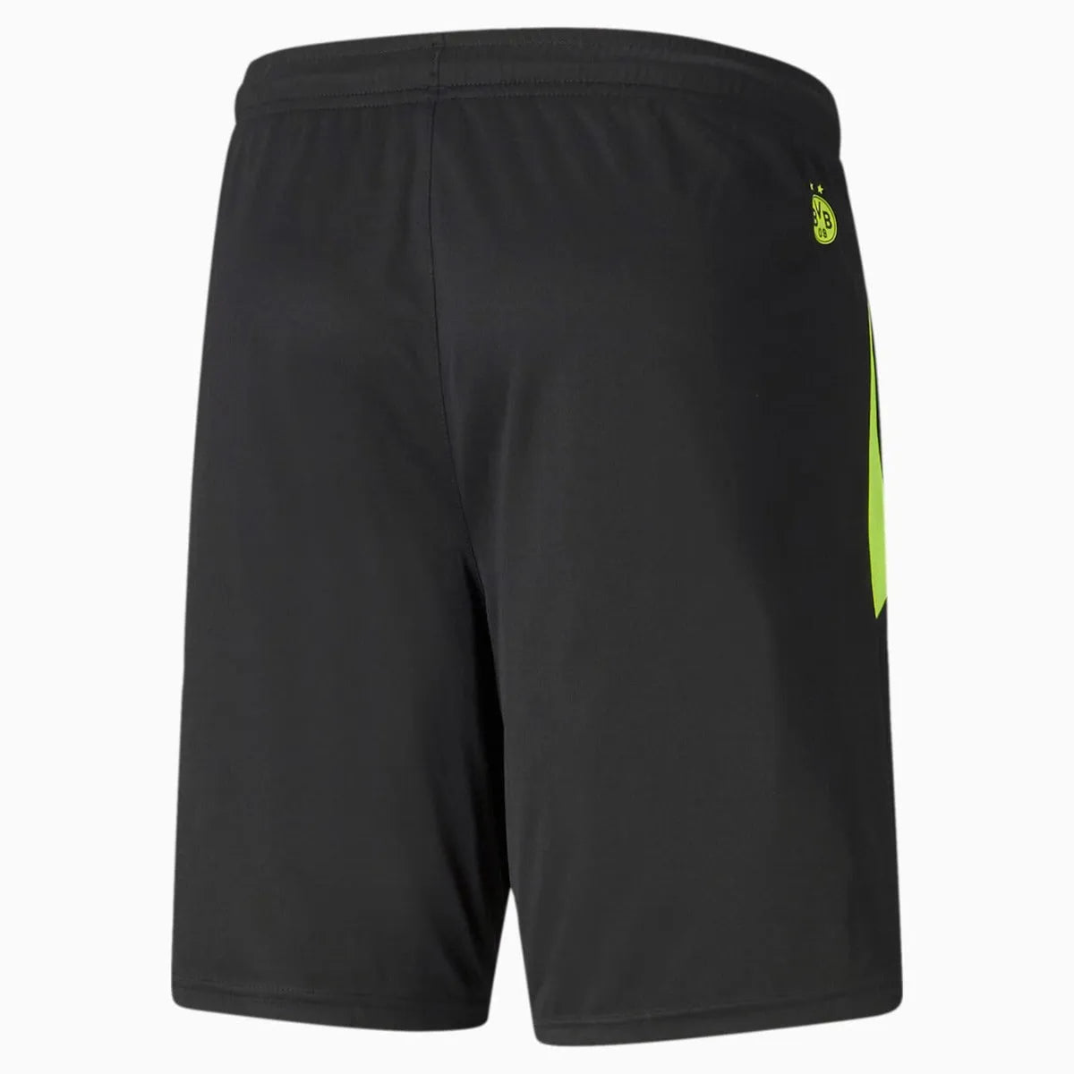 Puma Borussia Dortmund 2021-22 Training Shorts - Black-Safety Yellow (Back)