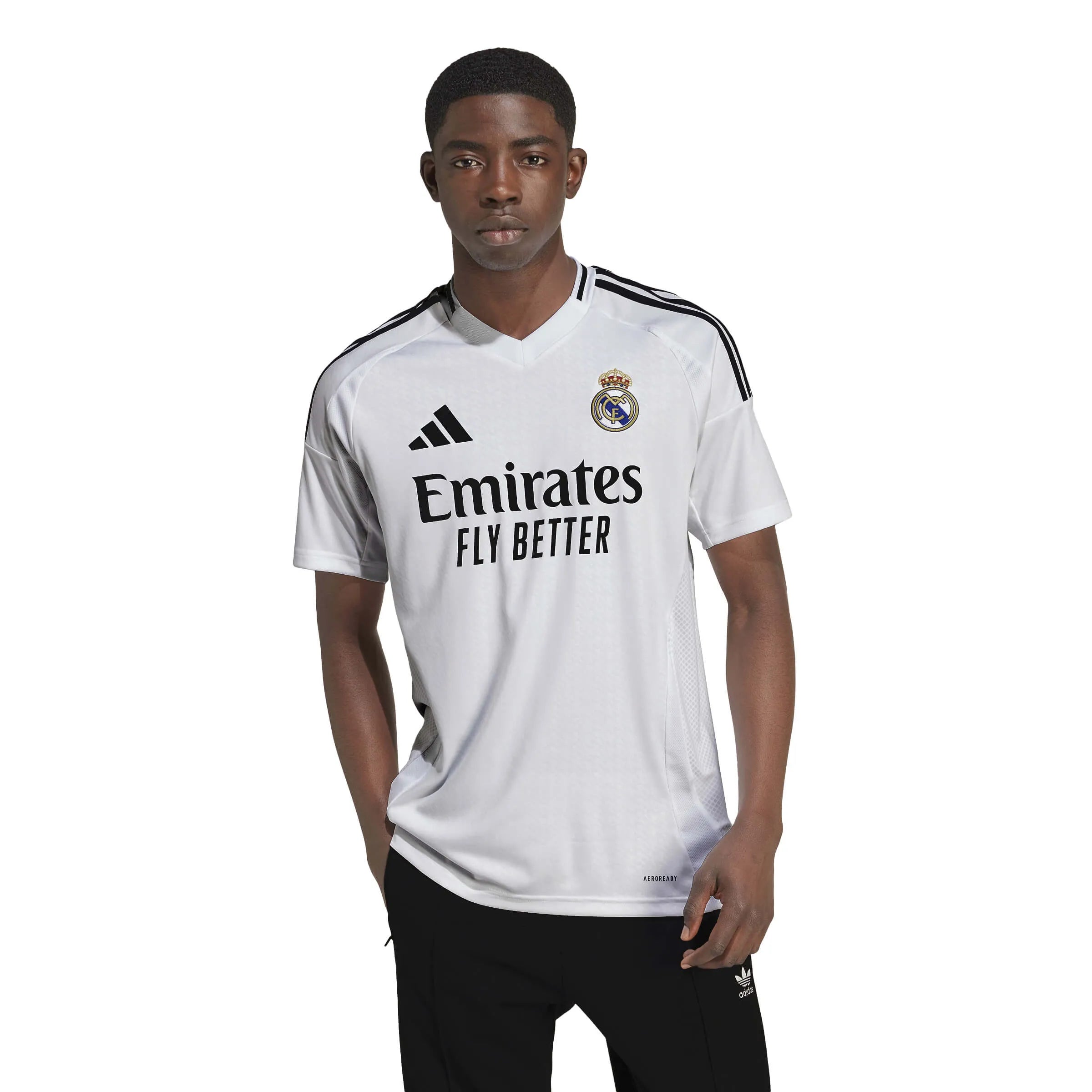 adidas 2024-25 Real Madrid Men's Stadium Home Jersey (Model - Front)