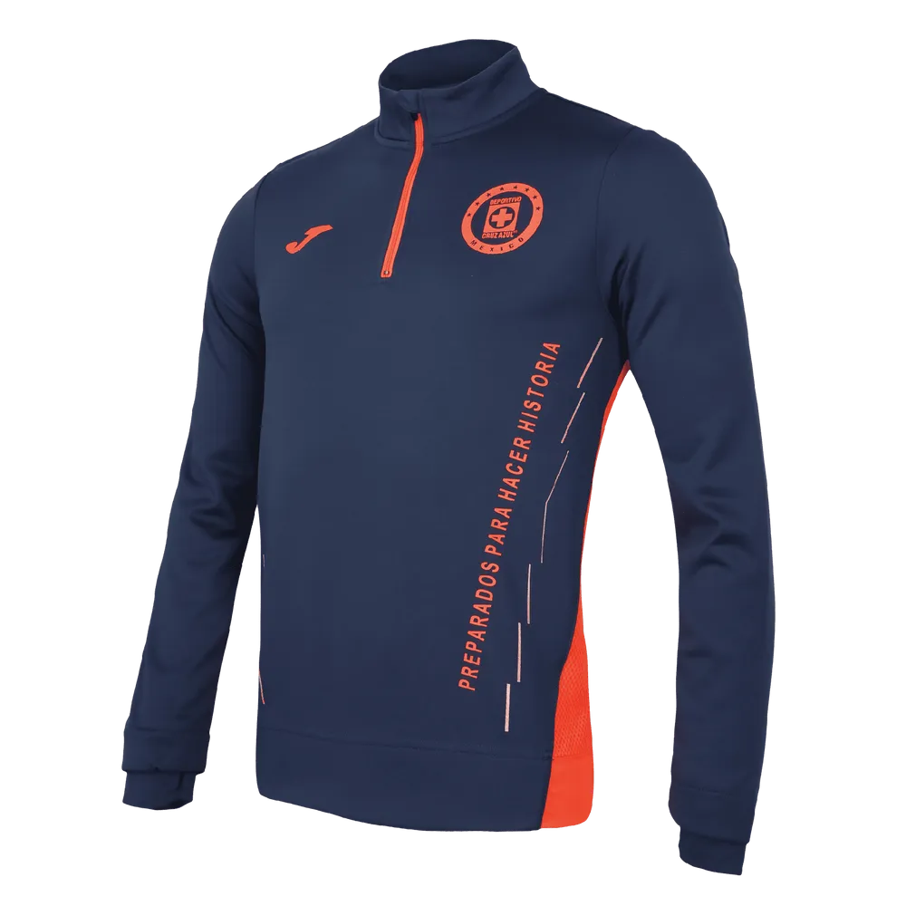 Joma 2021-22 Cruz Azul Sweatshirt - Navy (Front)