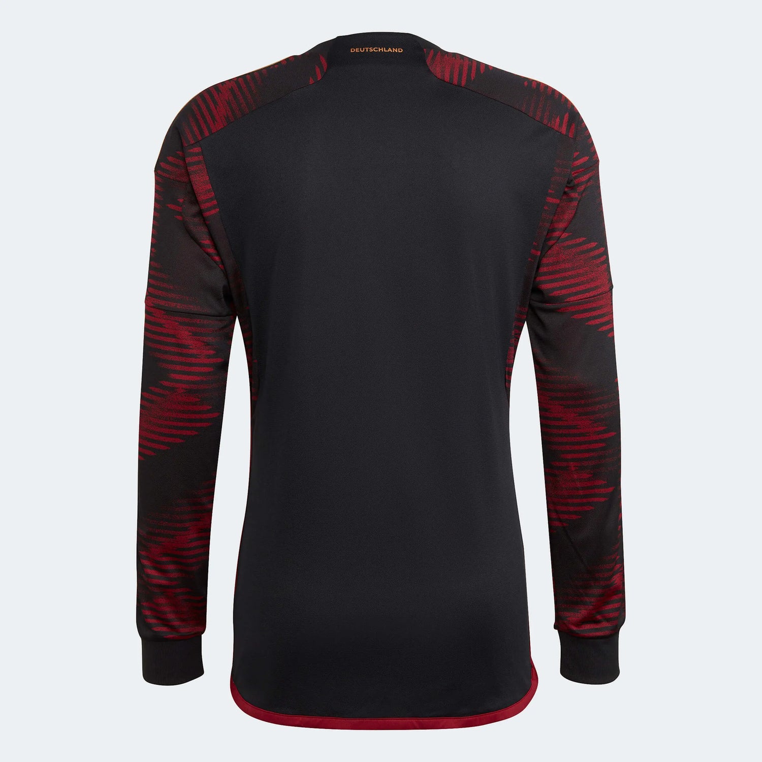 adidas 2022-23 Germany Away Long Sleeve Jersey Black (Back)