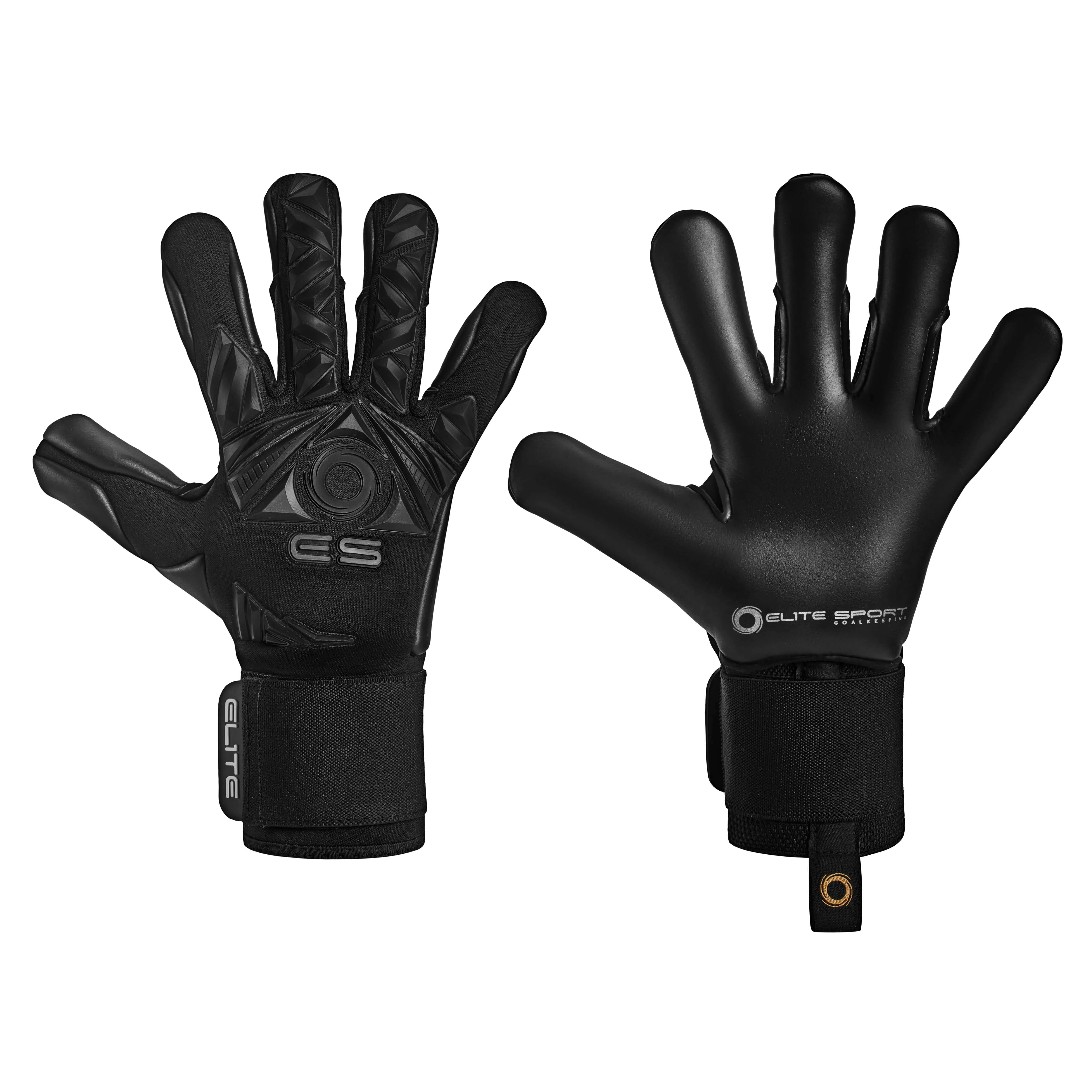Elite Sport Revolution II Black Goalkeeper Gloves