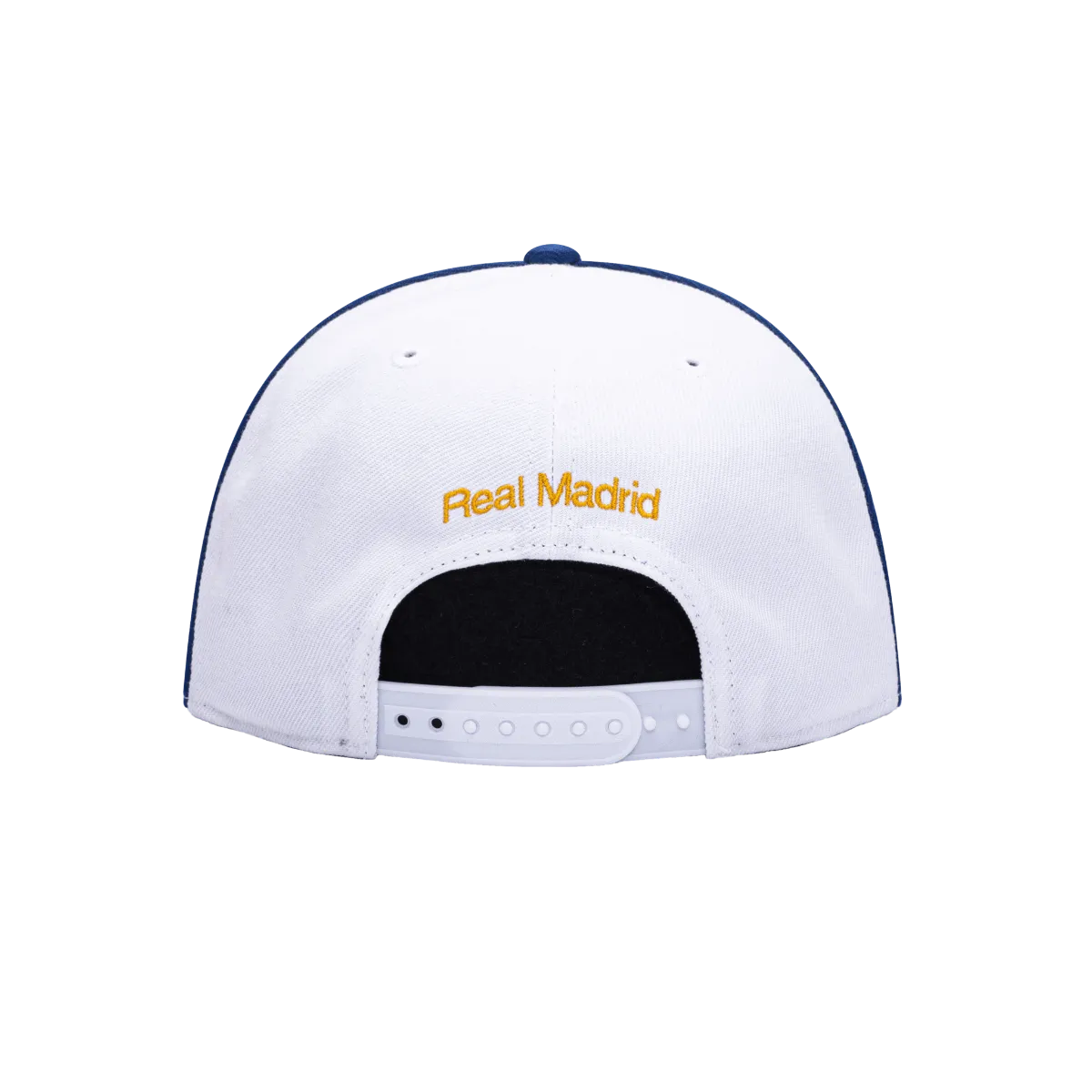 FI Collection Real Madrid Cali Day Snapback Hat - White-Blue (Back)