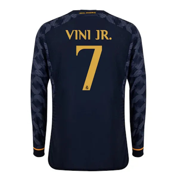 adidas 2023-24 Real Madrid Men's Away Long-Sleeve Jersey
