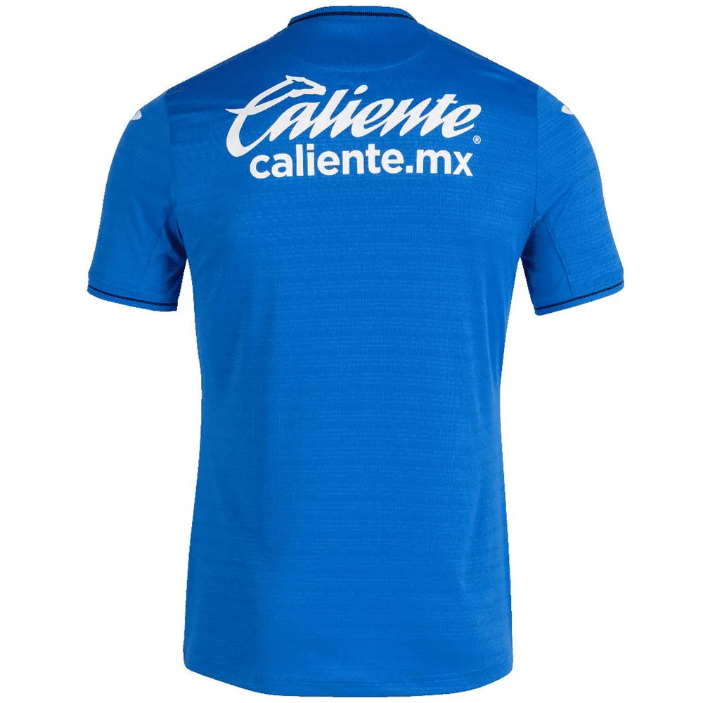 Joma Cruz Azul 2021-22 Home Jersey - Royal-White (with Star) (Back)