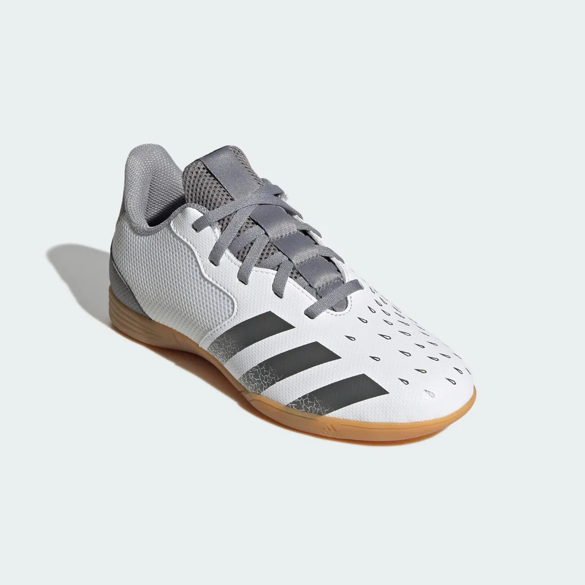Adidas JR  Predator Freak .4 IN Sala - White-Iron Metallic (Diagonal 1)