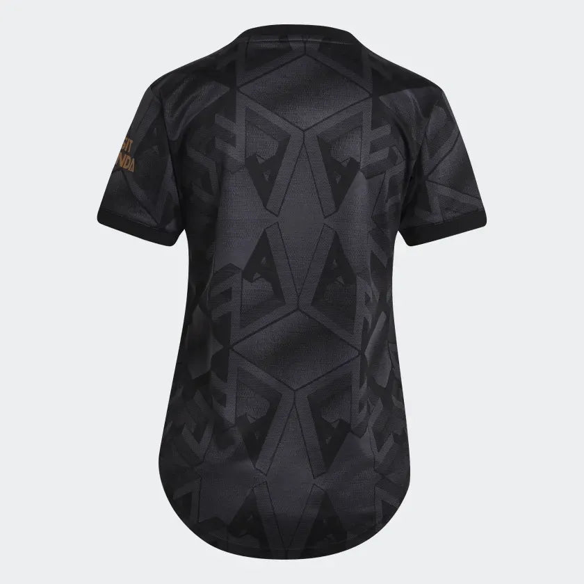 adidas 22-23 Arsenal Womens Away Jersey - Black (Back)