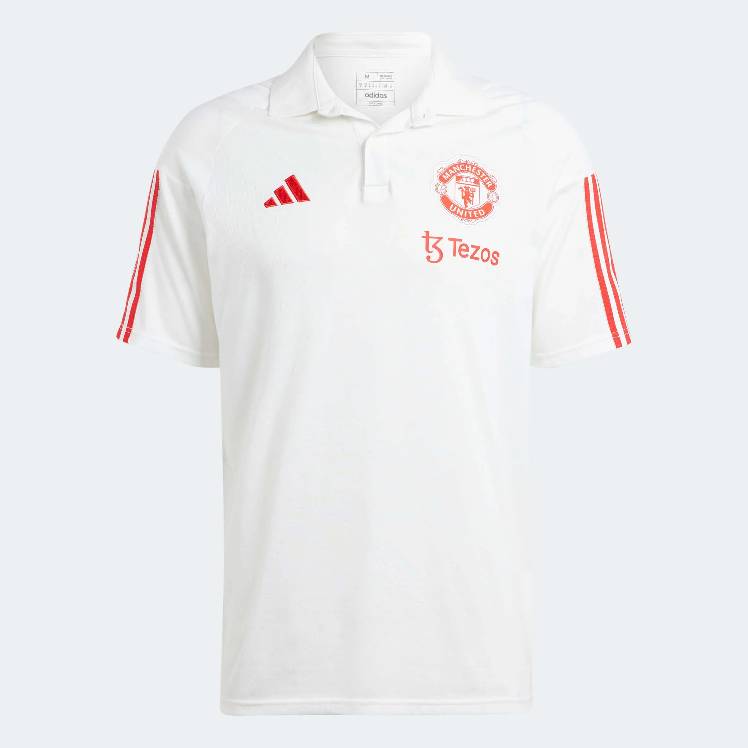 adidas 2023-24 Manchester United Men's Tiro 23 Polo Shirt (Front)
