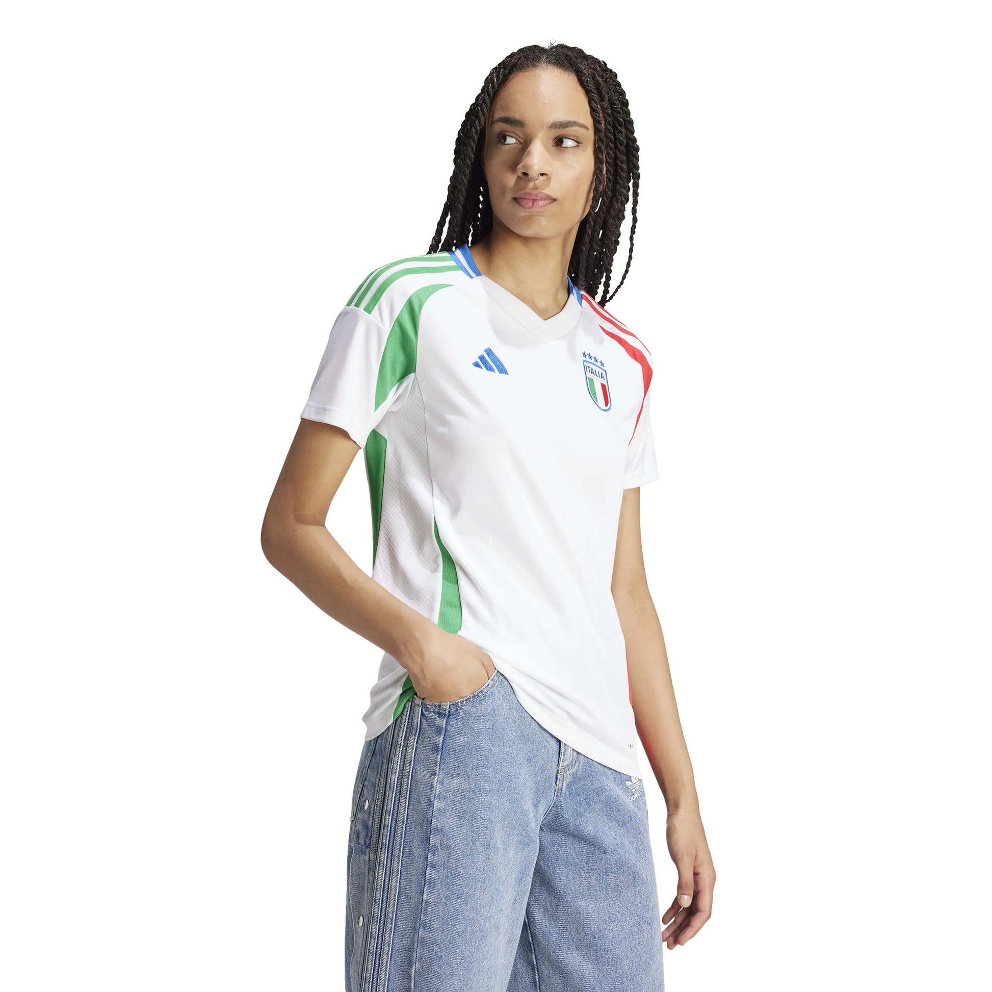 adidas 2024-25 Italy Women's Away Jersey (Model - Side)