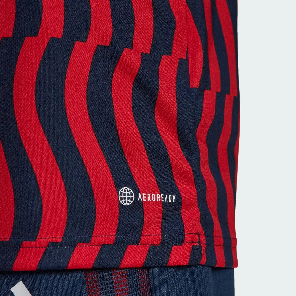 adidas 21-22 Bayern Munich Pre-Match Jersey- Navy-Scarlet (Detail 2)