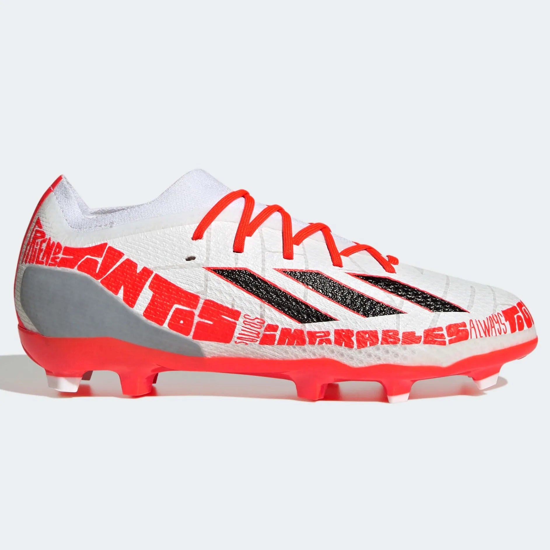 adidas JR X SpeedPortal Messi .1 FG - White-Black-Solar Red (Side 1)