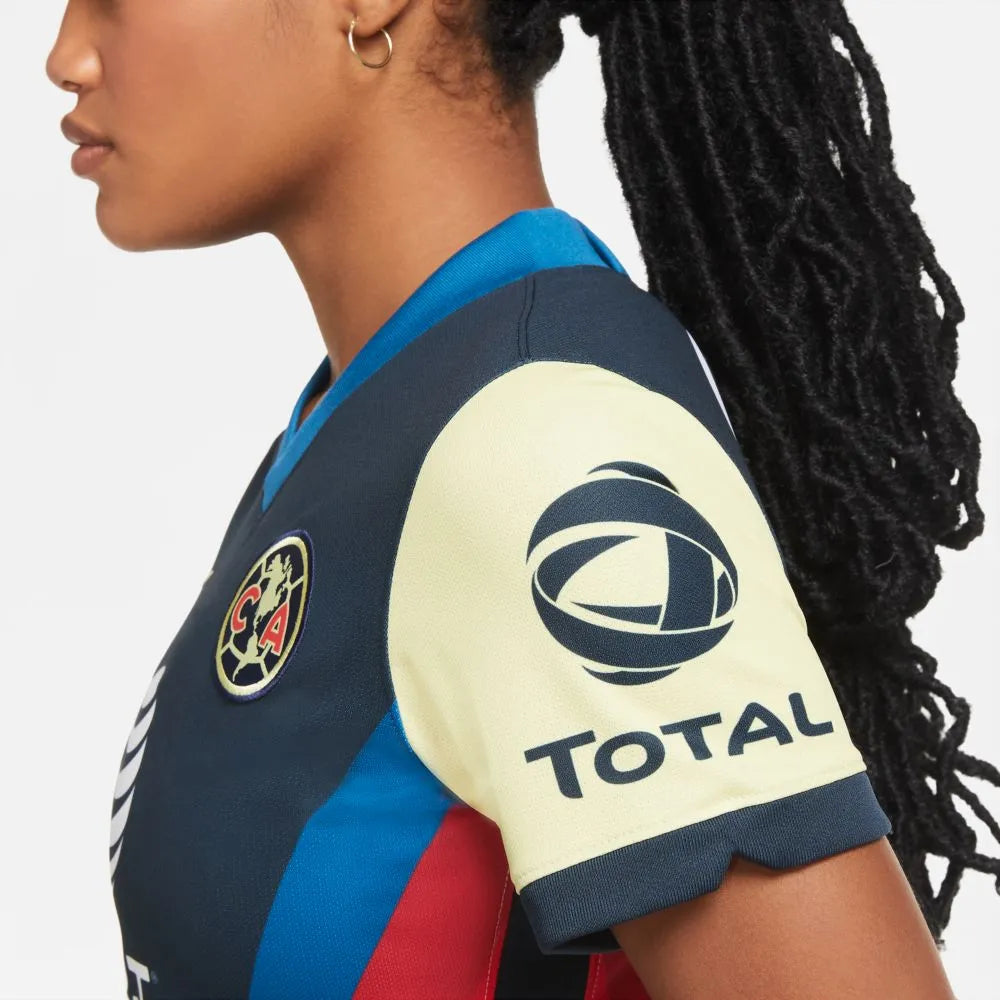 Nike 2020-21 Club America Women Home Jersey - Yellow-Navy