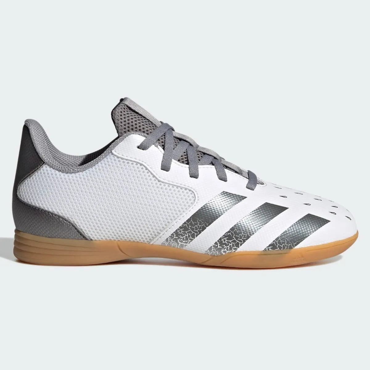 Adidas JR  Predator Freak .4 IN Sala - White-Iron Metallic (Side 1)