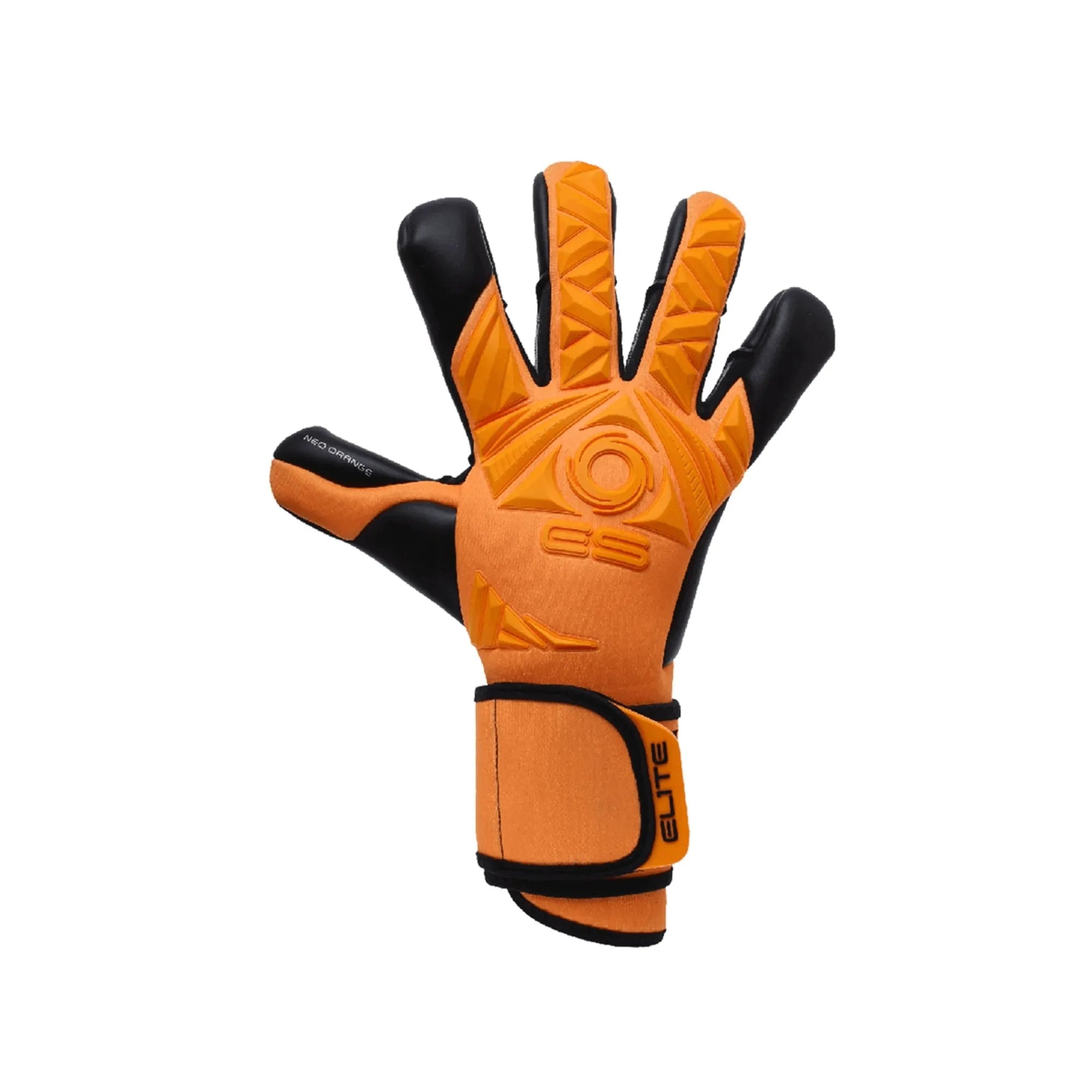 Elite Sport 2022 Neo Orange Goalkeeper Gloves - Orange-Black (Single - Outer)