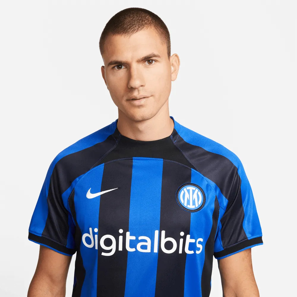 Nike 2022-23 Inter Milan Home Jersey - Lyon Blue-Black (Detail 1)