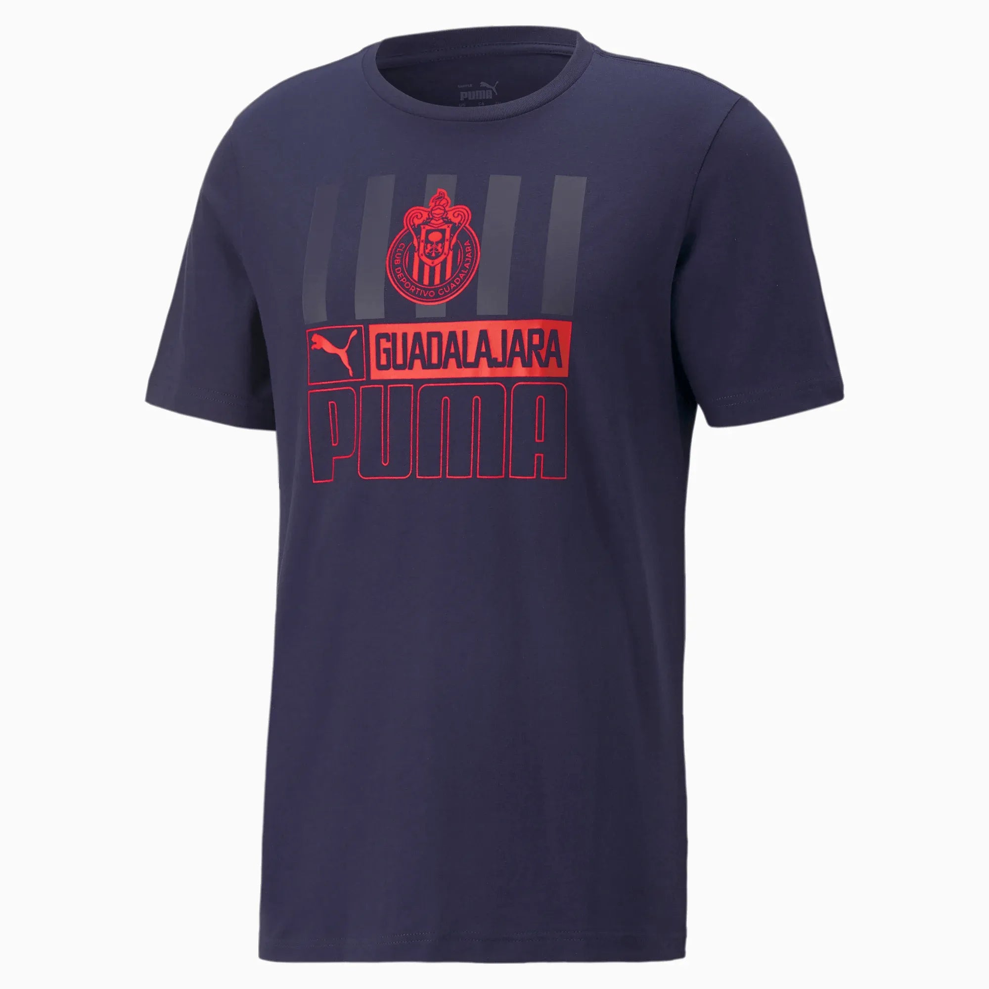 Puma 2022-23 Chivas Core Tee - Navy-Red (Front)