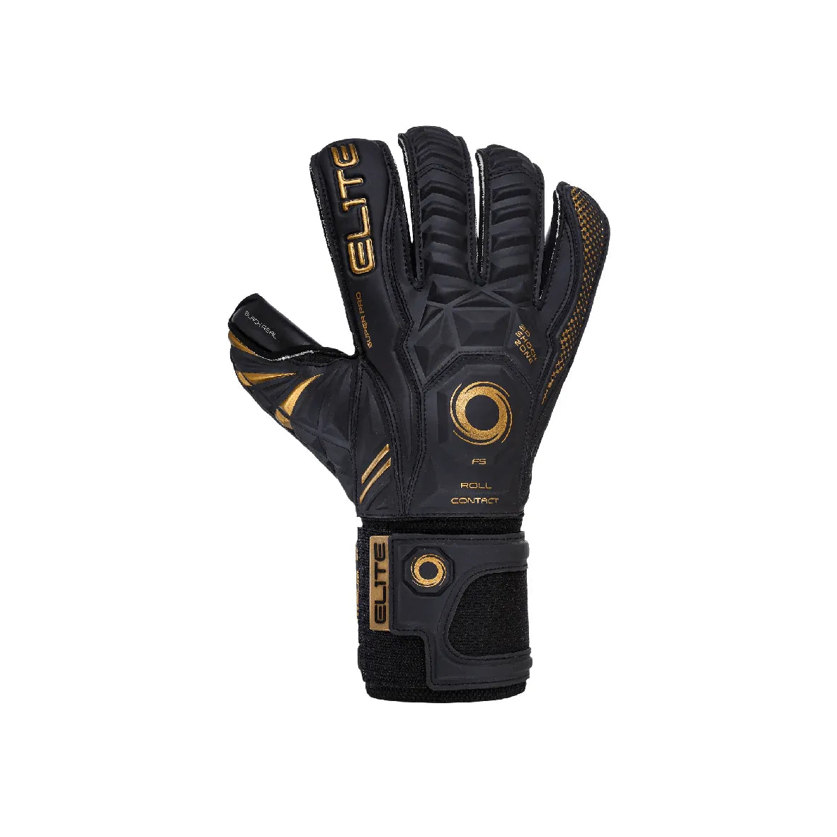 Elite Sport 2023 Black Real Goalkeeper Gloves (Single - Outer)