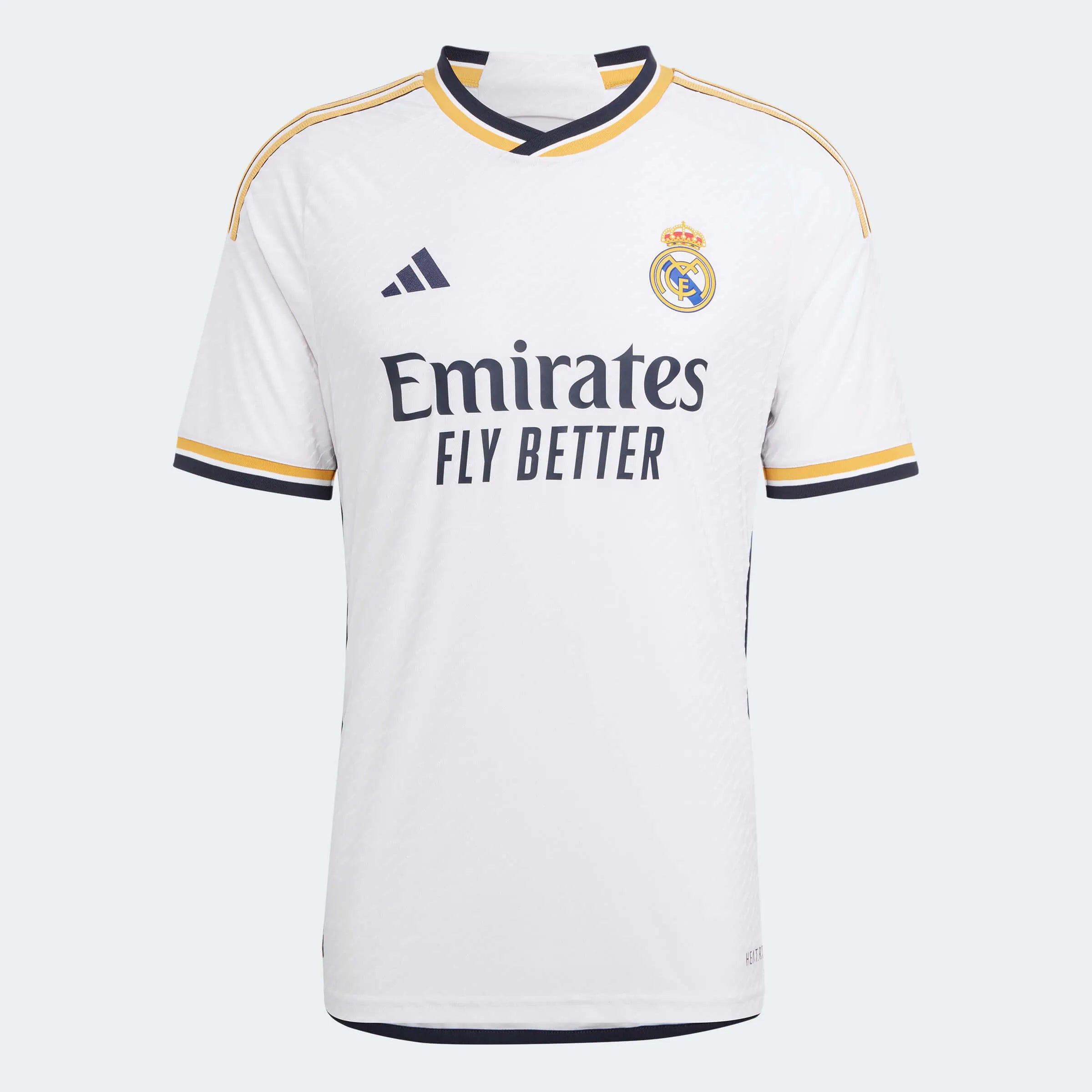 adidas 2023-24 Real Madrid Men's Authentic Match Home Jersey (Front)