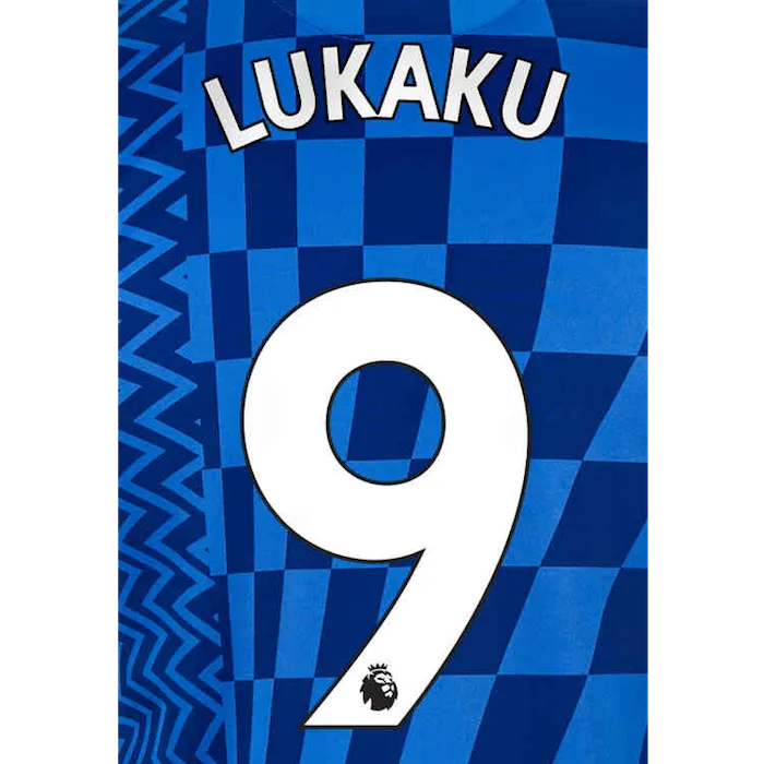 Chelsea 2019/22 Home Lukaku #9 Jersey Name Set-White (Main)