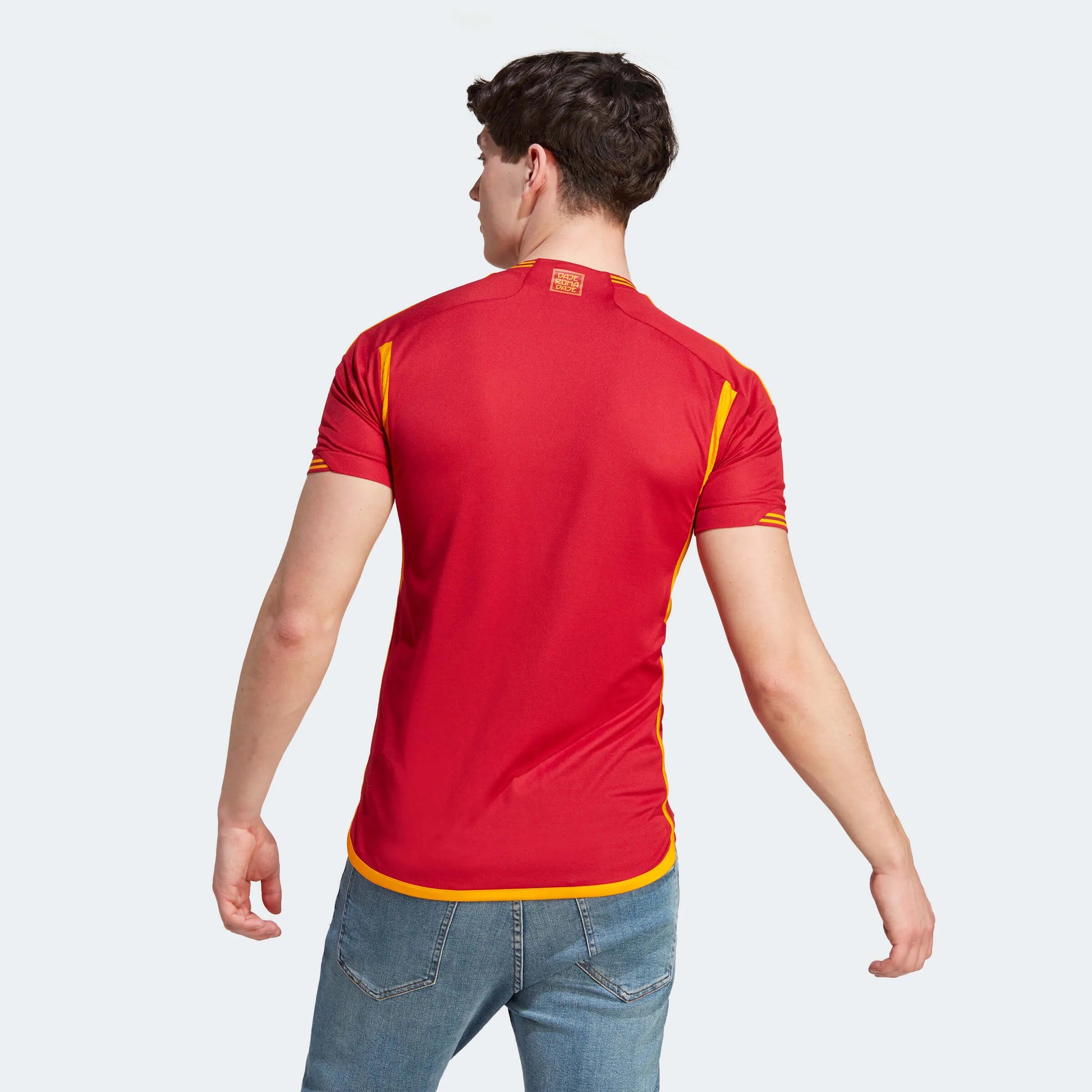 adidas 2023-24 Roma Men's Stadium Home Jersey (Model - Back)