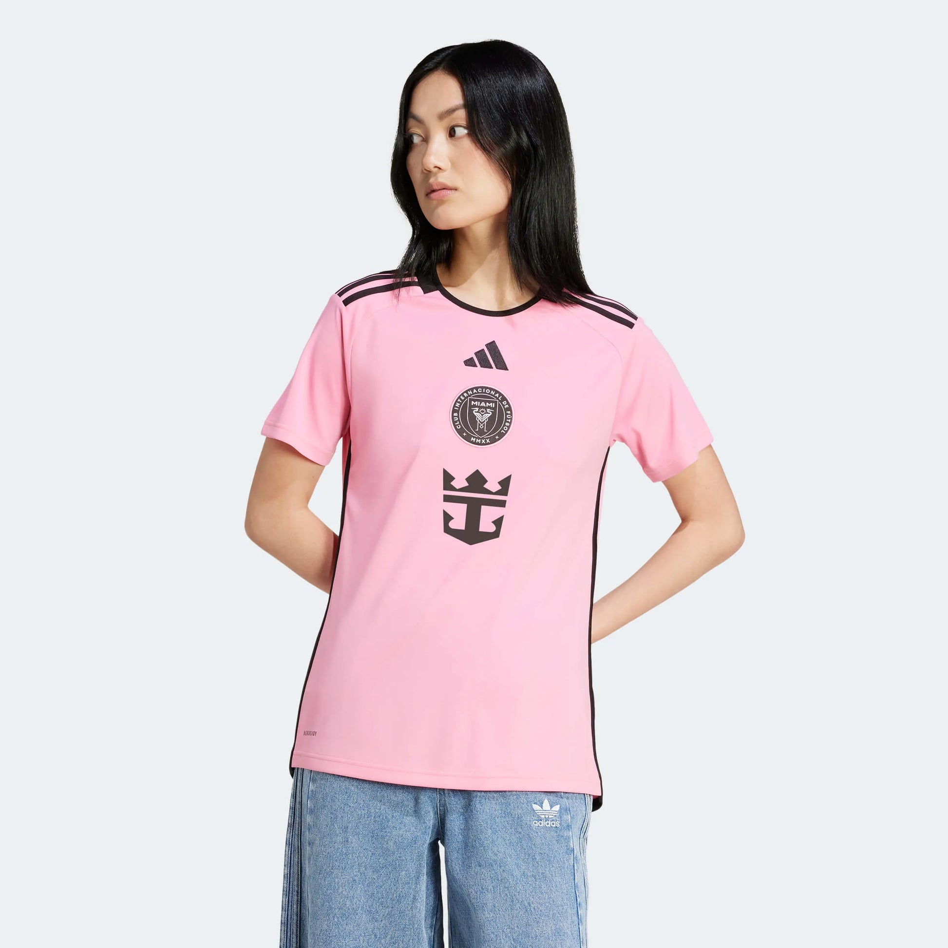 adidas 2024-25 Inter Miami Women's Stadium Home Jersey (Model - Front)