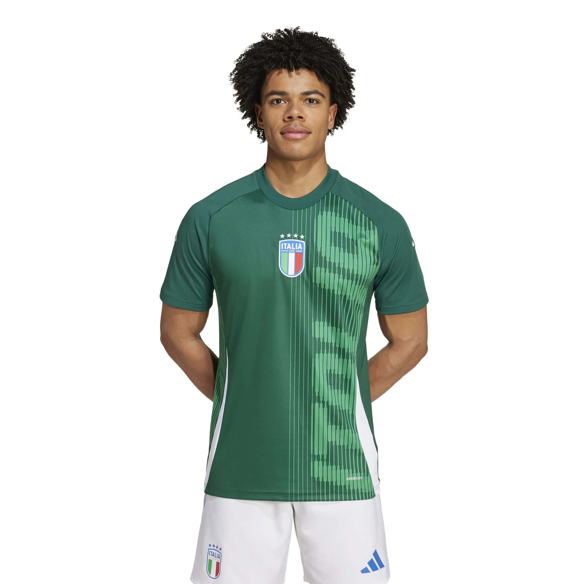 adidas 2024-25 Italy Men's Pre-Match Jersey (Model - Front)