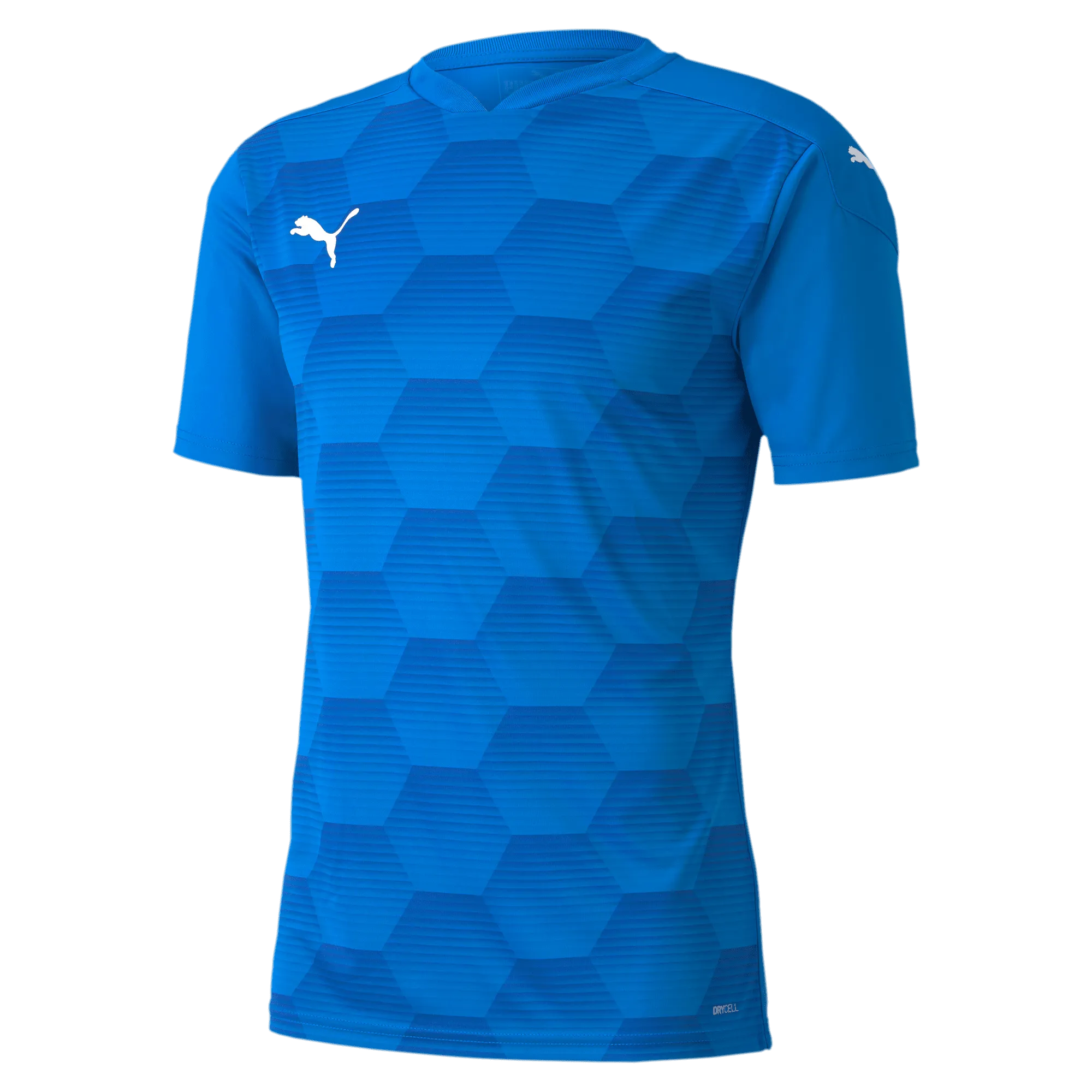 Puma Men's TeamFinal 21 Graphic Jersey Electric Blue Lemonade-Team Power Blue (Front)