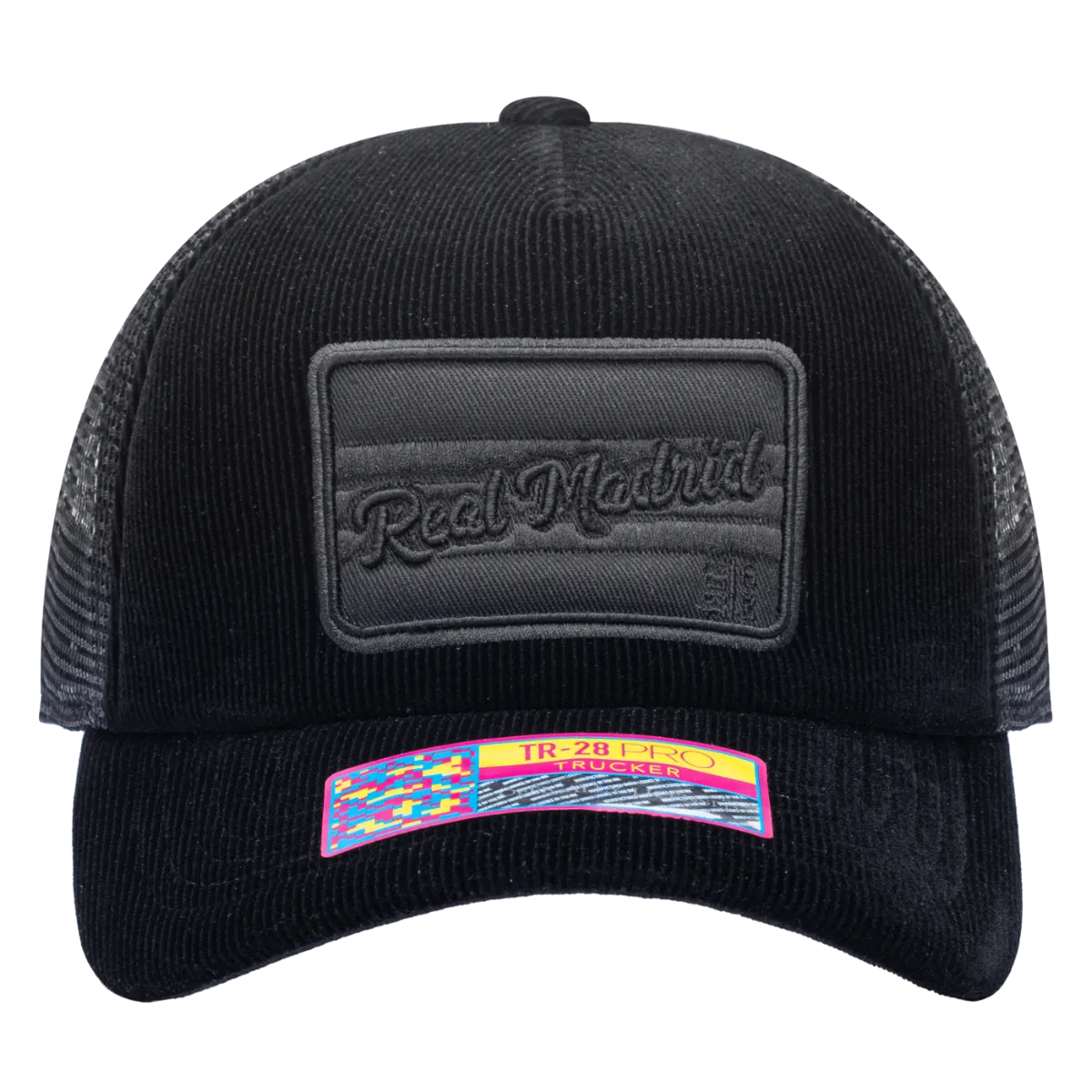 FI Collection Real Madrid Signature Trucker Hat - Black (Front)