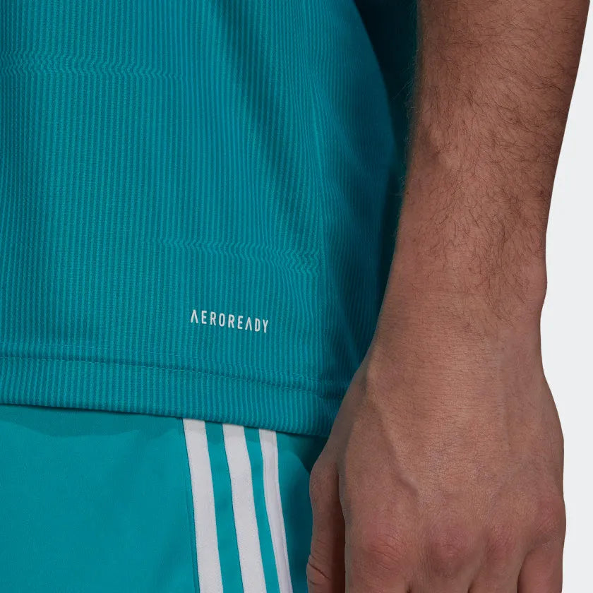 Adidas 2021-22 Real Madrid Third Jersey - Hi Res Aqua (Detail 3)