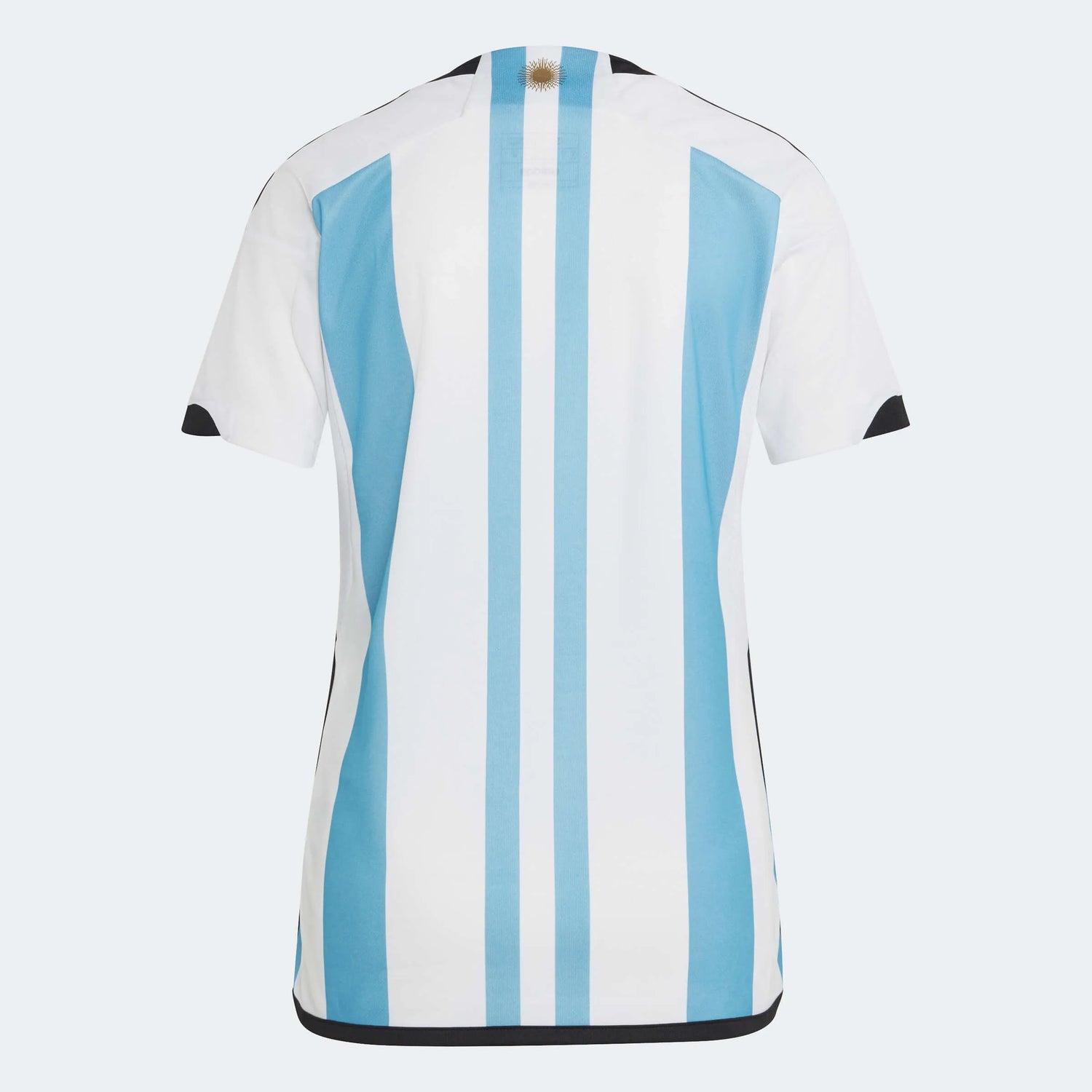 adidas 2022-23 Argentina Womens Home Jersey World Cup 3 Star - White - Light Blue (Back)