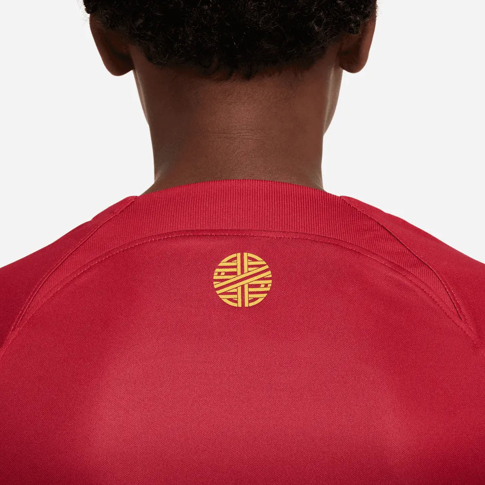 Nike 2022-23 Portugal YOUTH Home Jersey - Red-Green (Detail 2)