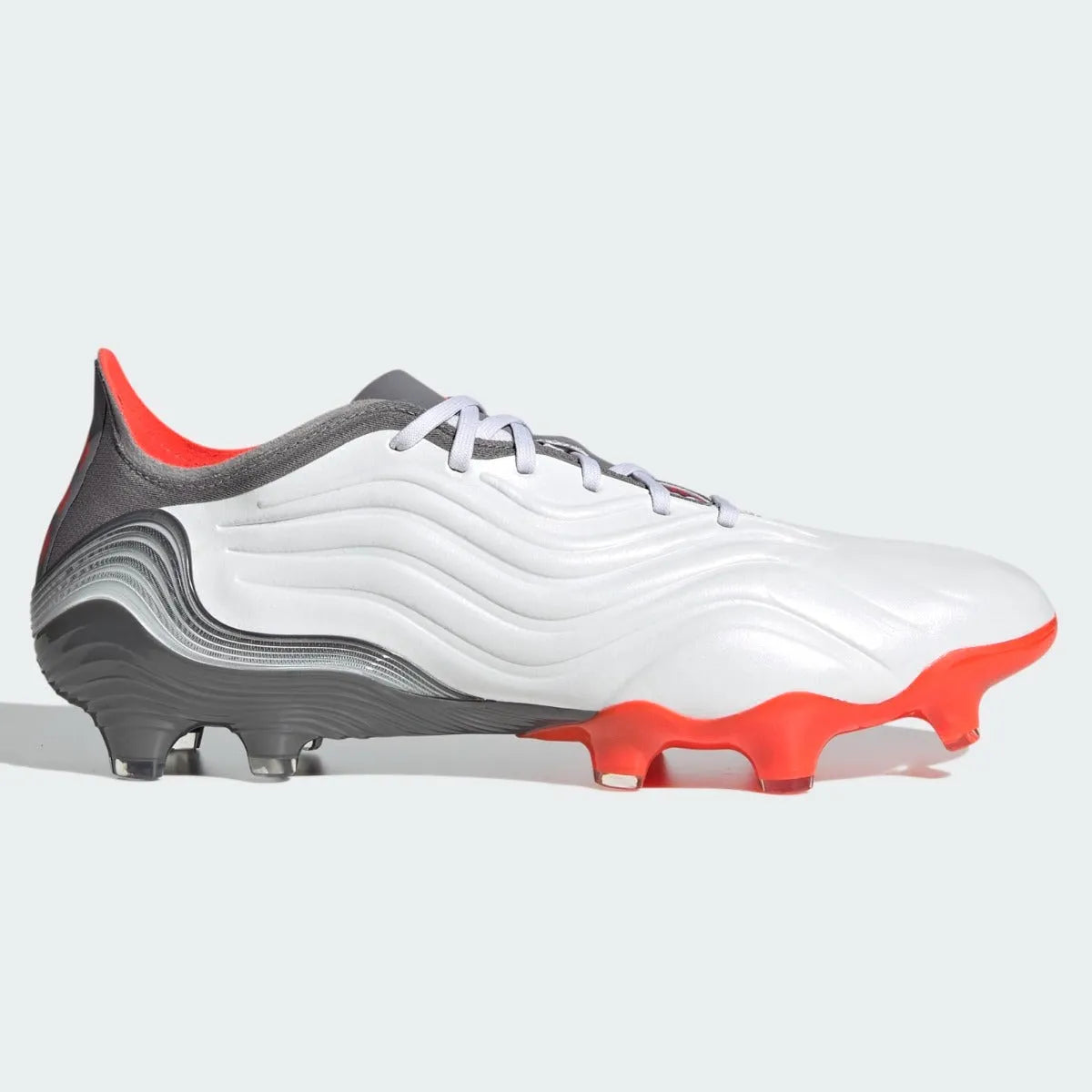 Adidas Copa Sense .1 FG - White-Grey-Solar Red Soccer Cleats