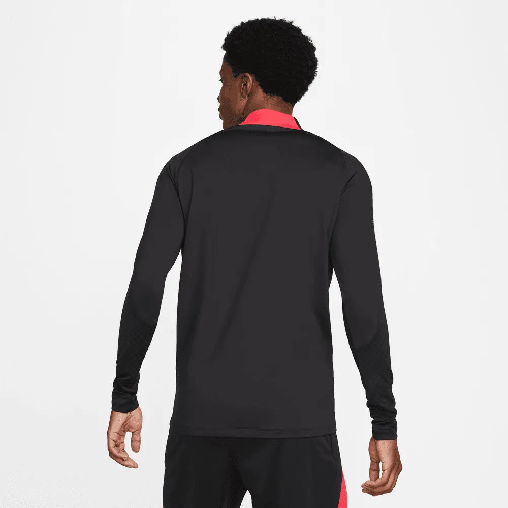 Nike 2022-23 Liverpool Strike Drill Top - Black-Siren Red (Model - Back)