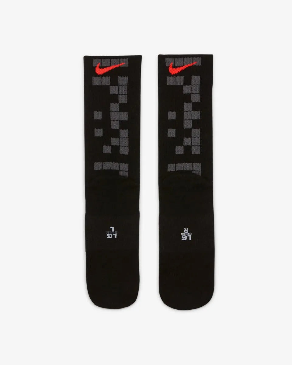 Nike 2022 PSG SNKR Crew Sox - Black-White-Dark Grey (Pair - Back)
