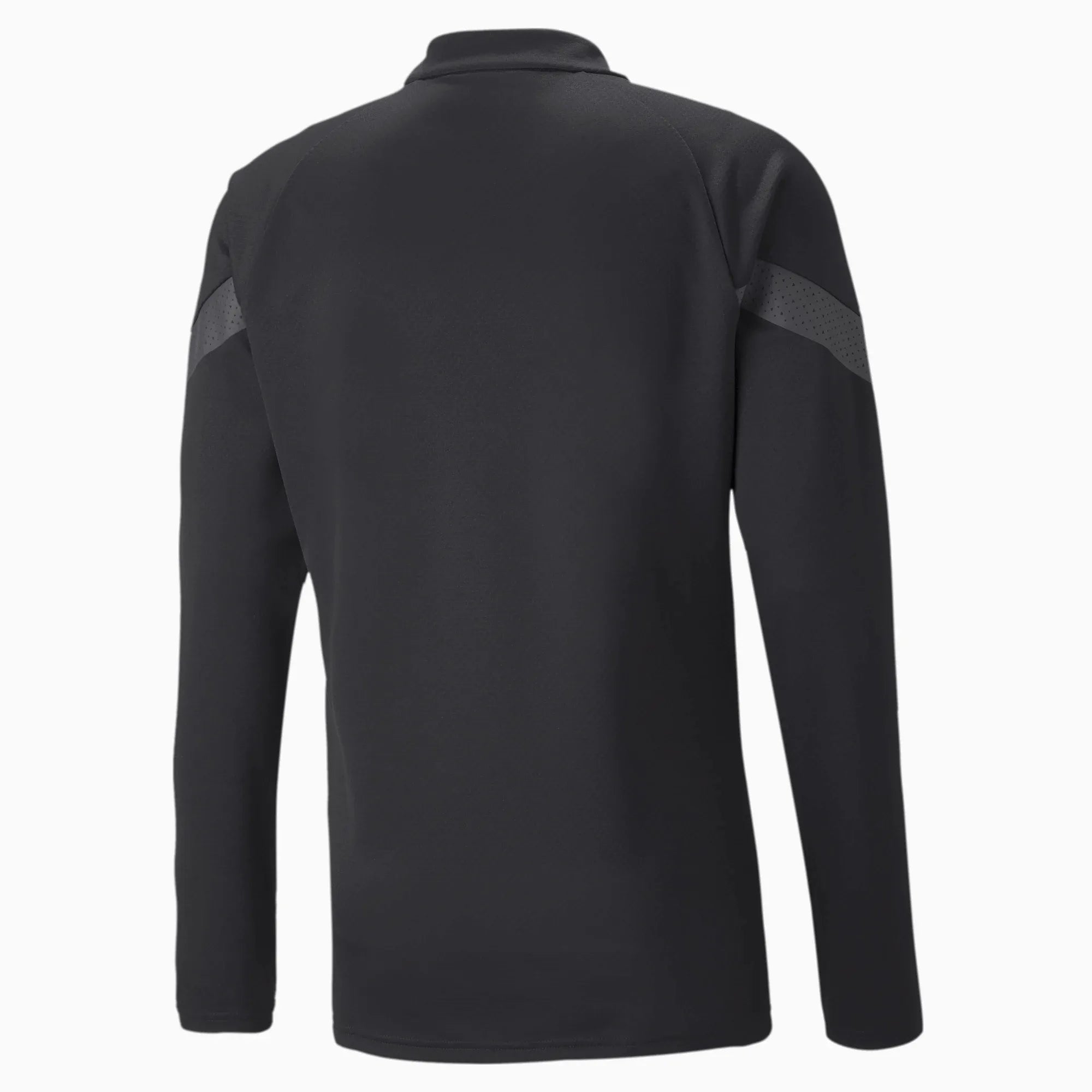 Puma 2022-23 AC Milan Quarter Zip Training Top - Black-Red (Back)