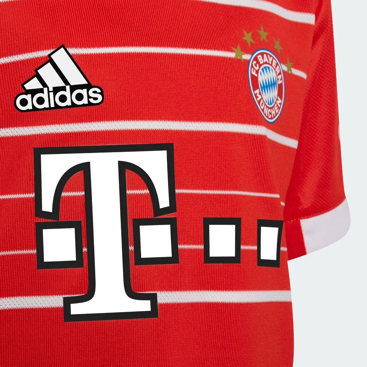 adidas 22-23 Bayern Munich Home Mini Kit - Red-White (Detail 2)