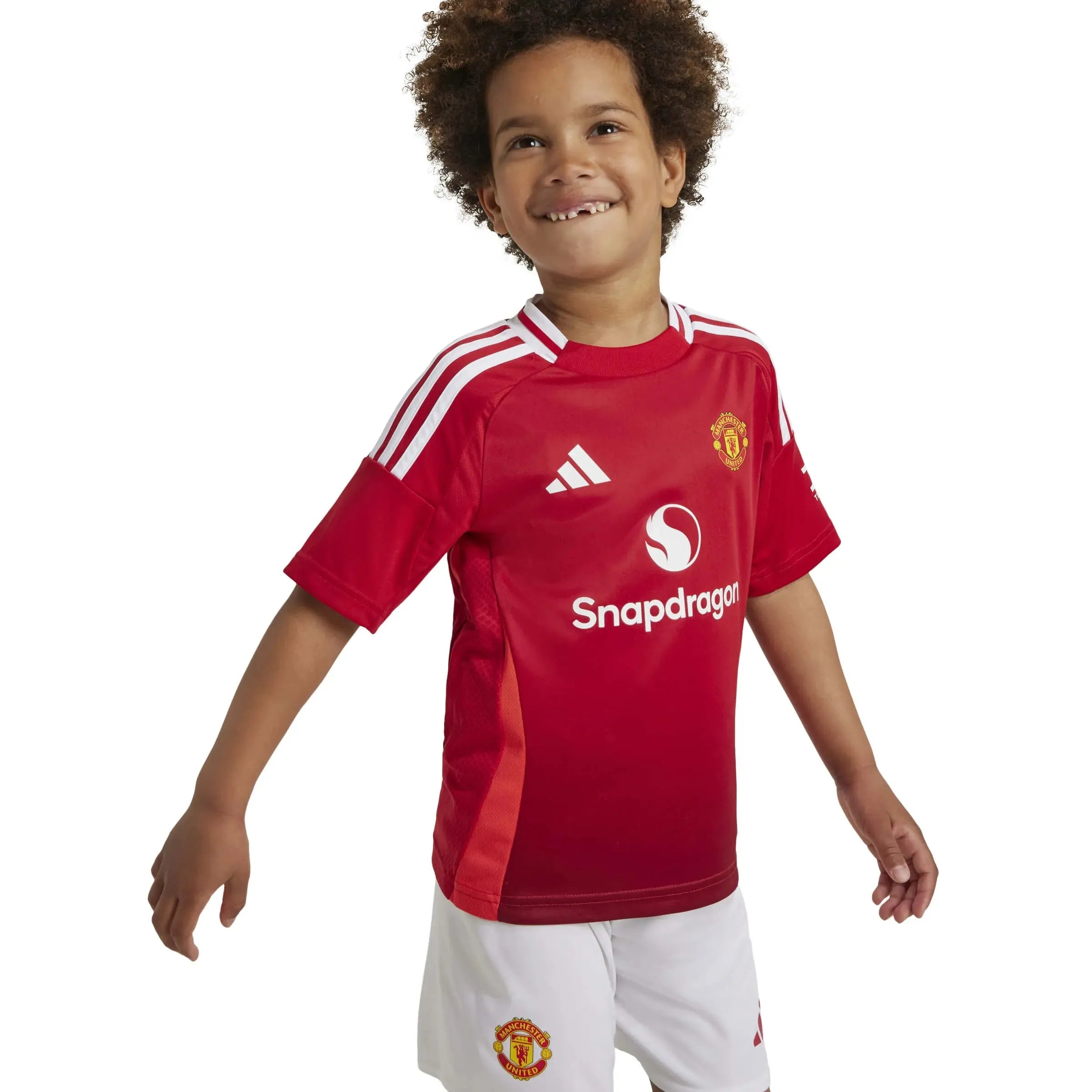 adidas 2024-25 Manchester United Kids' Home Mini Kit (Detail 1)