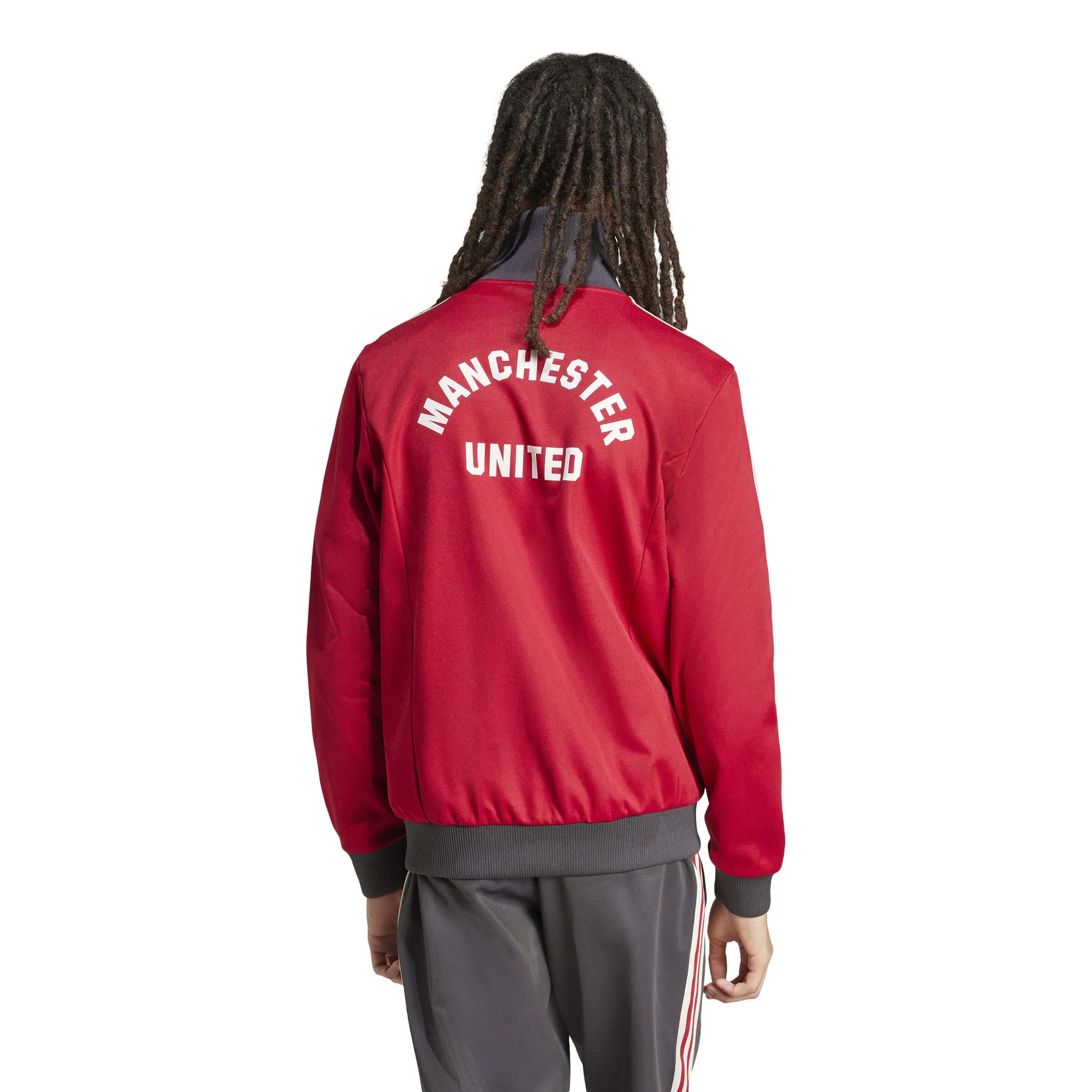 adidas 2024-25 Manchester United Men's Original's Track Top (Model - Back)