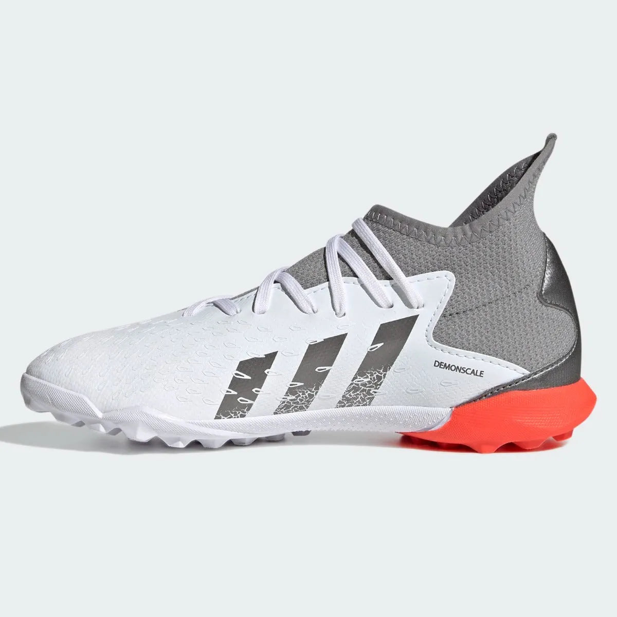 Adidas JR Predator Freak .3 TF - White-Iron Metallic (Side 2)