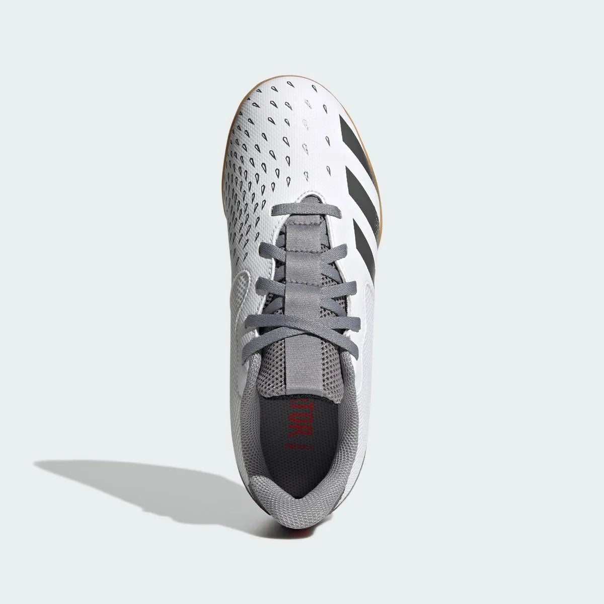 Adidas JR  Predator Freak .4 IN Sala - White-Iron Metallic (Top)
