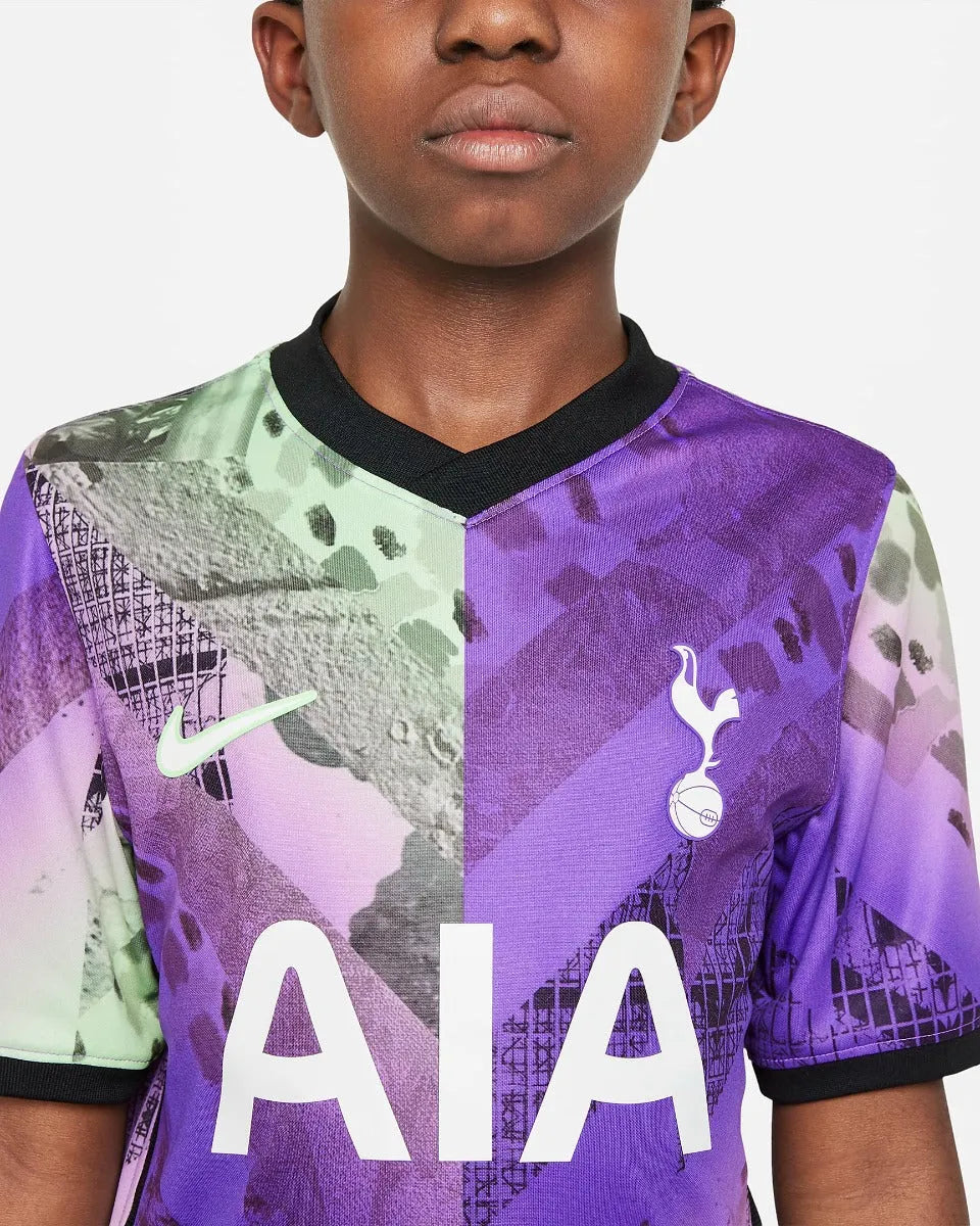 Nike 2021-22 Tottenham Youth Third Jersey - Wild Berry (Detail 1)